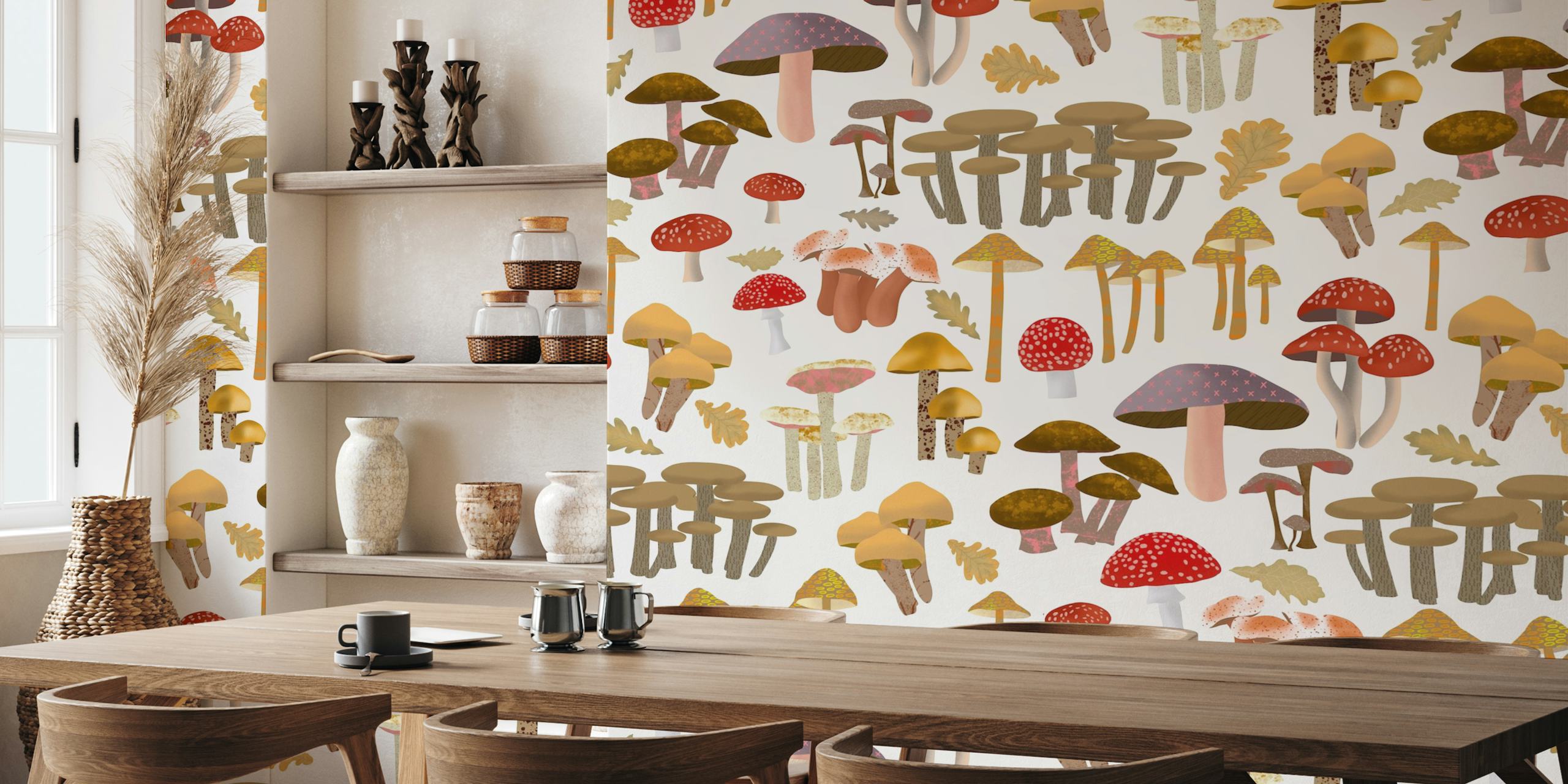 Mushroom Kingdom Art ταπετσαρία σε ένα δωμάτιο