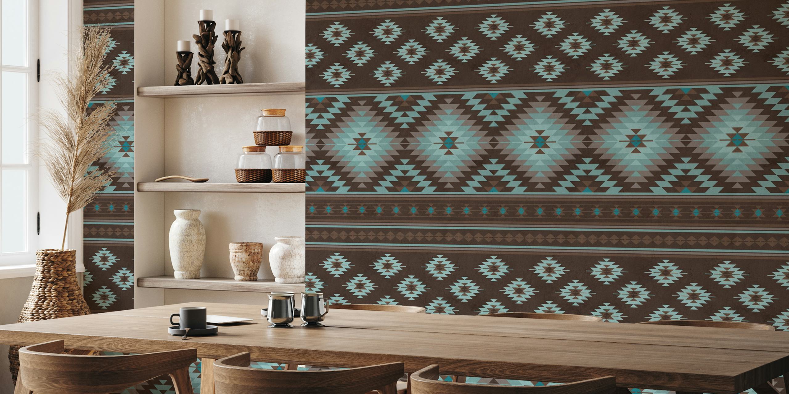 Kilim stripes i ett rum