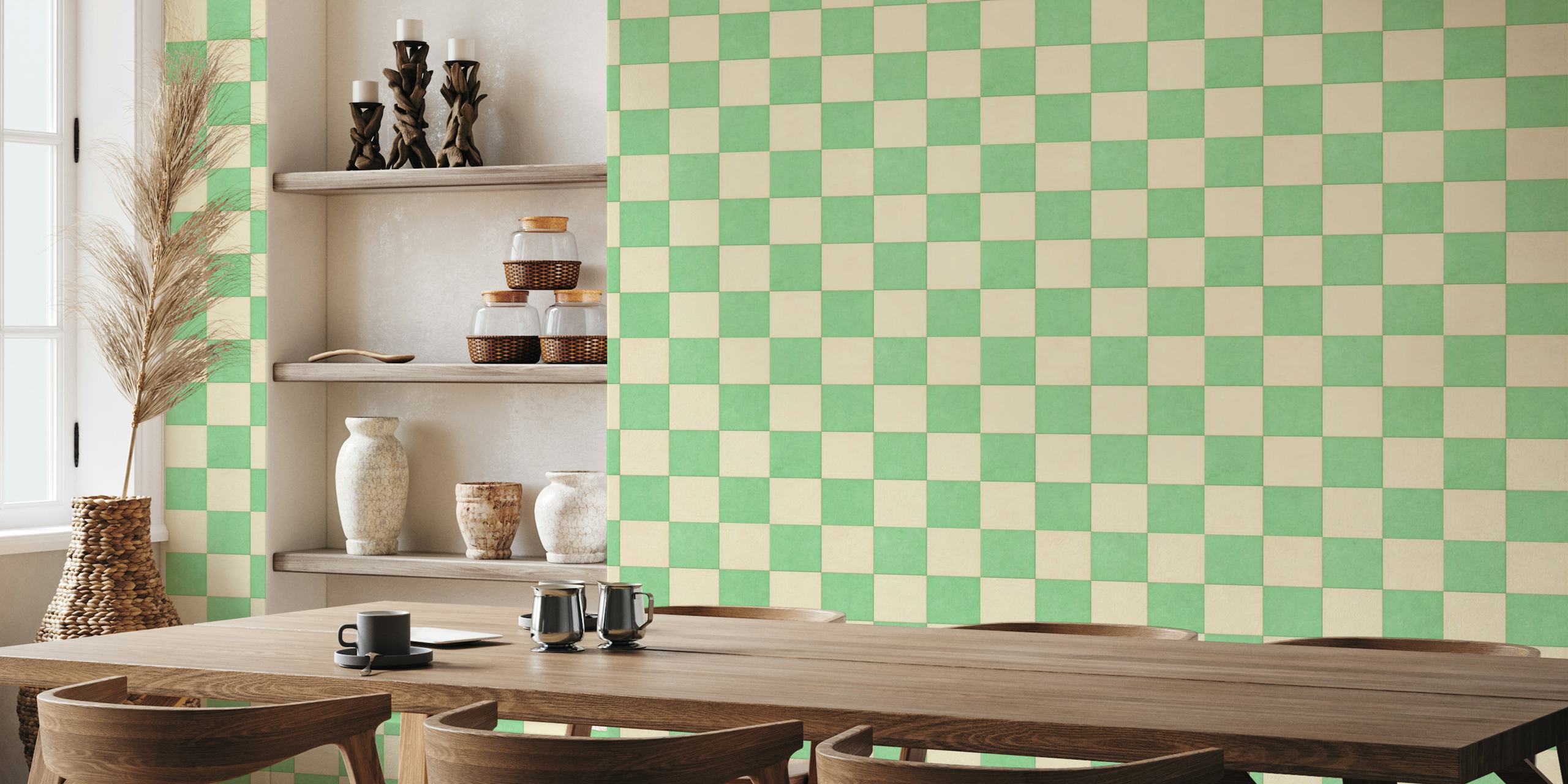 TILES 012 G - Checkerboard wallpaper