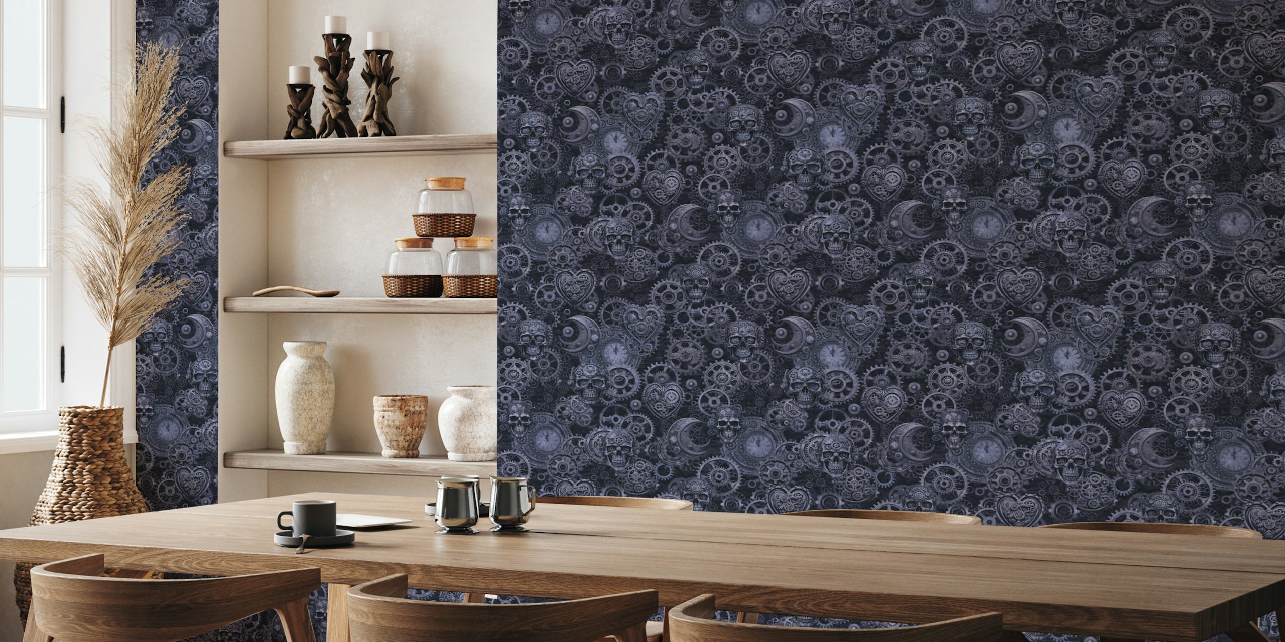 Design gotico blu steampunk