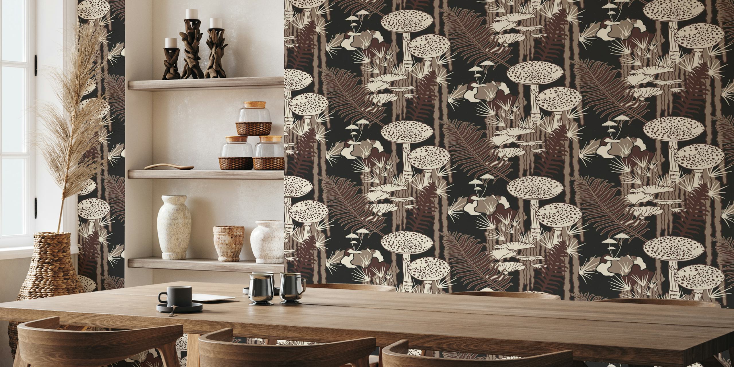 Design de papier peint Forest Floor in Winter