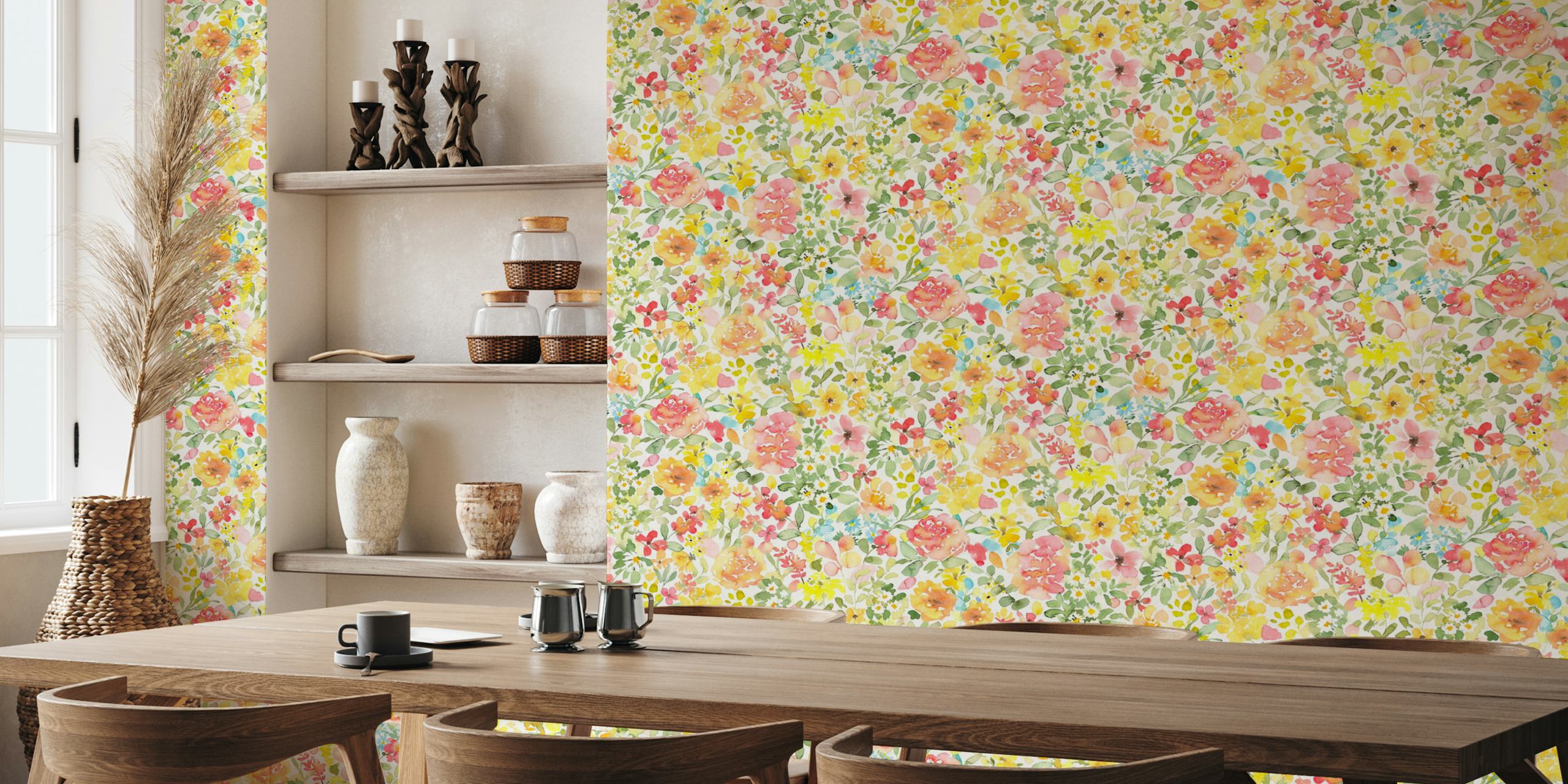 Optimism - vivid watercolor floral design