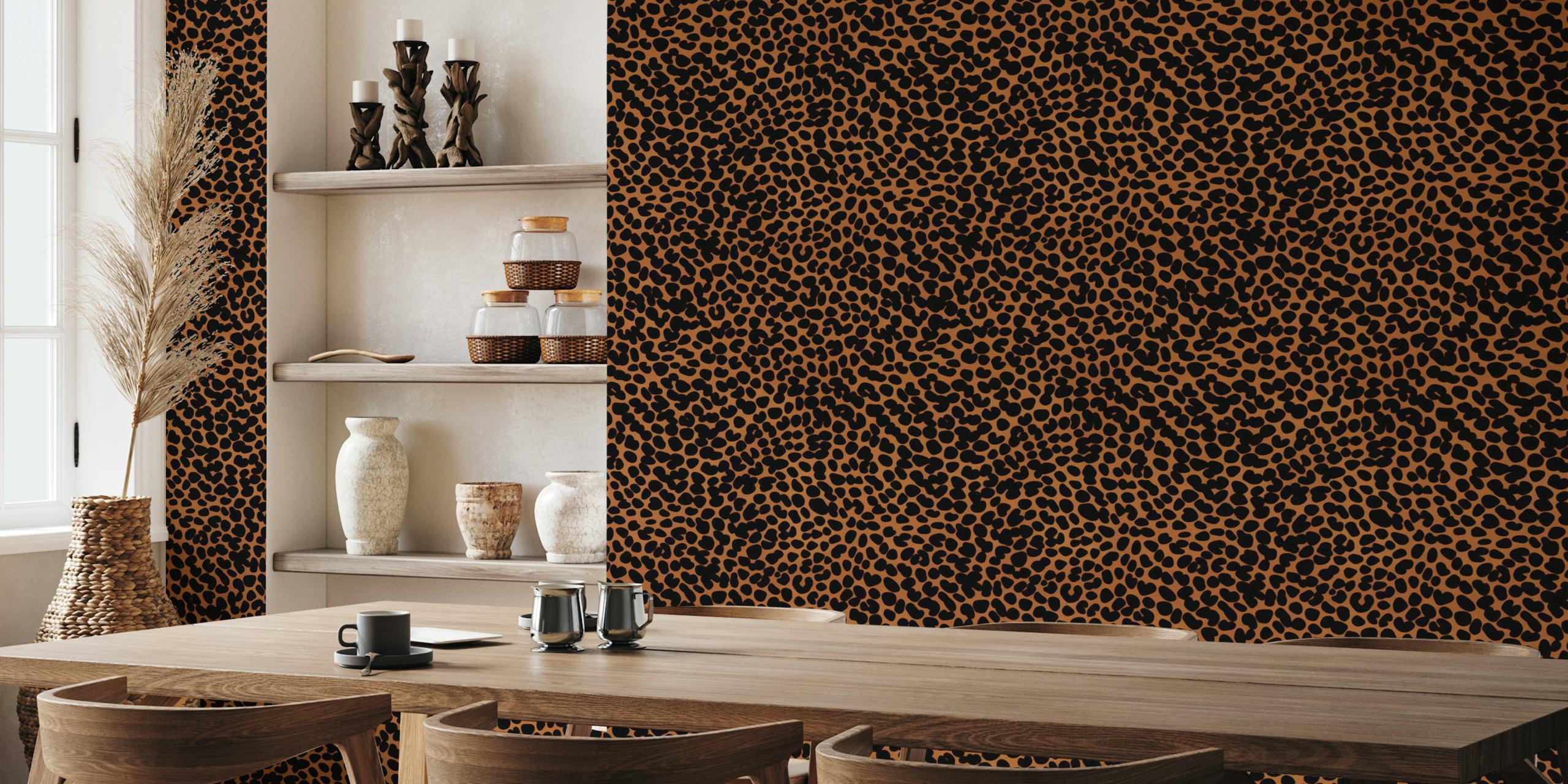 Velvet Spots wallpaper in a room setting