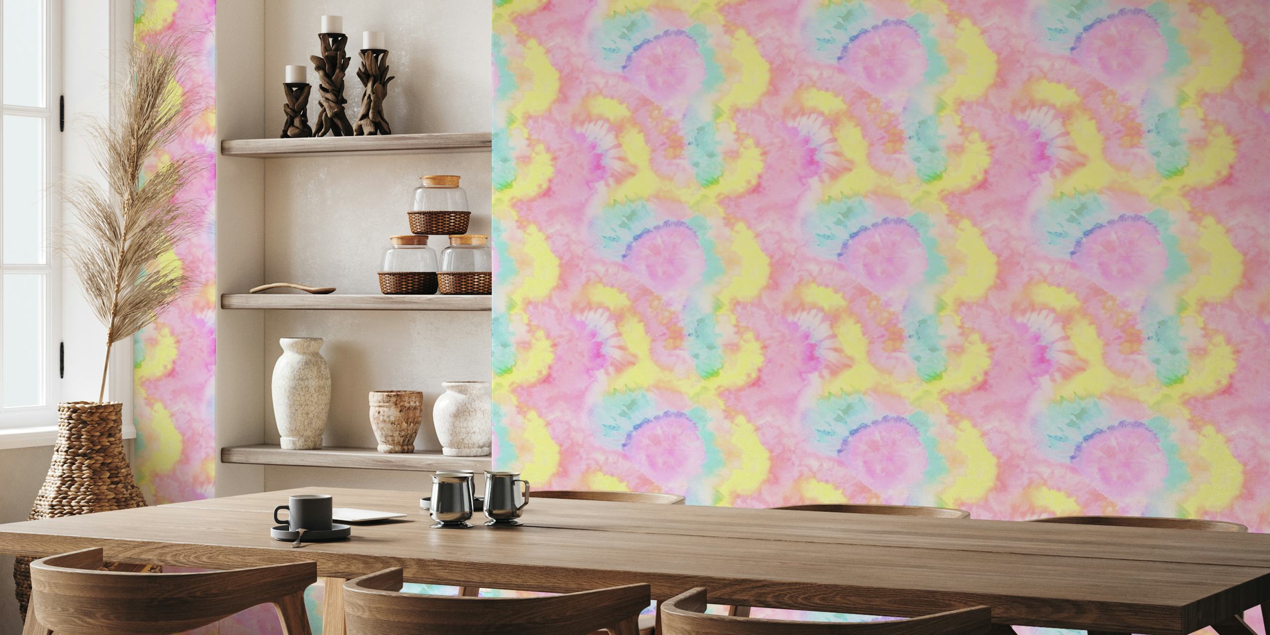Pastel Rainbow Tie Dye wallpaper