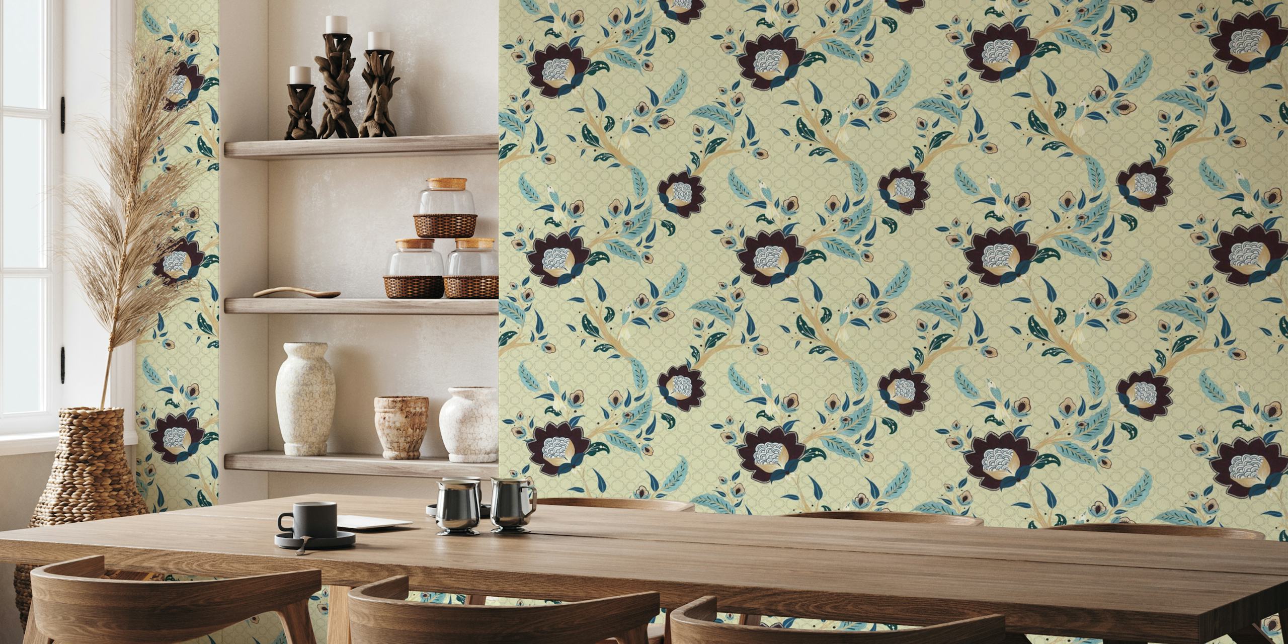 Chintz floral tapete