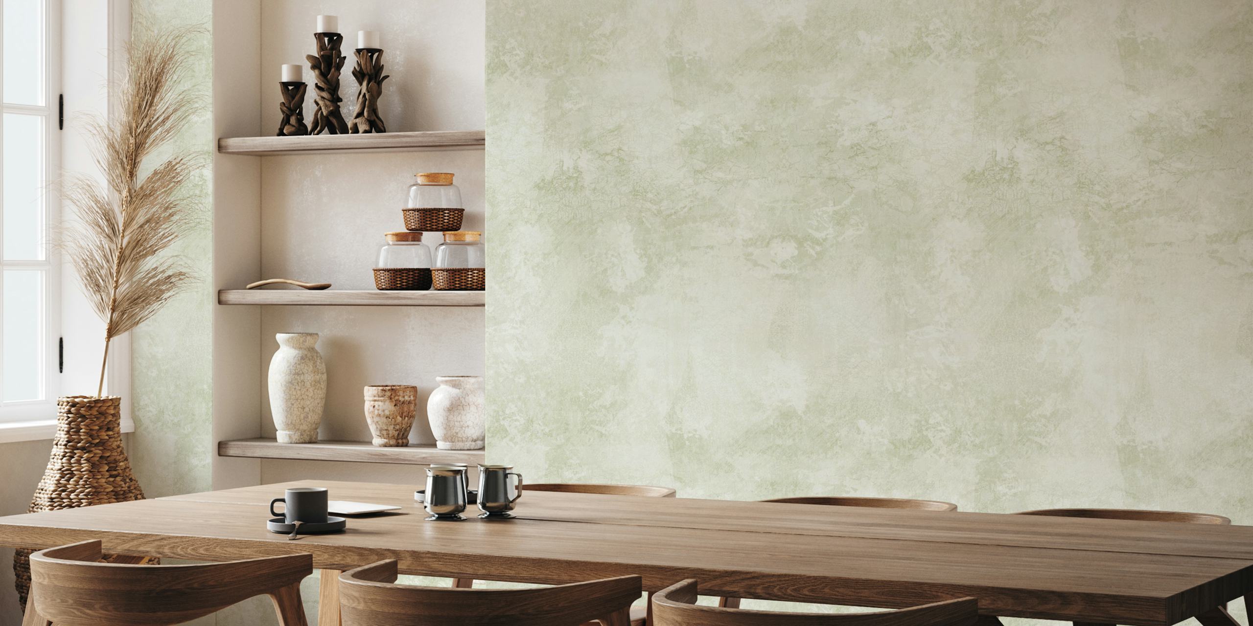 Majestic Marbling wallpaper displayed in a room.