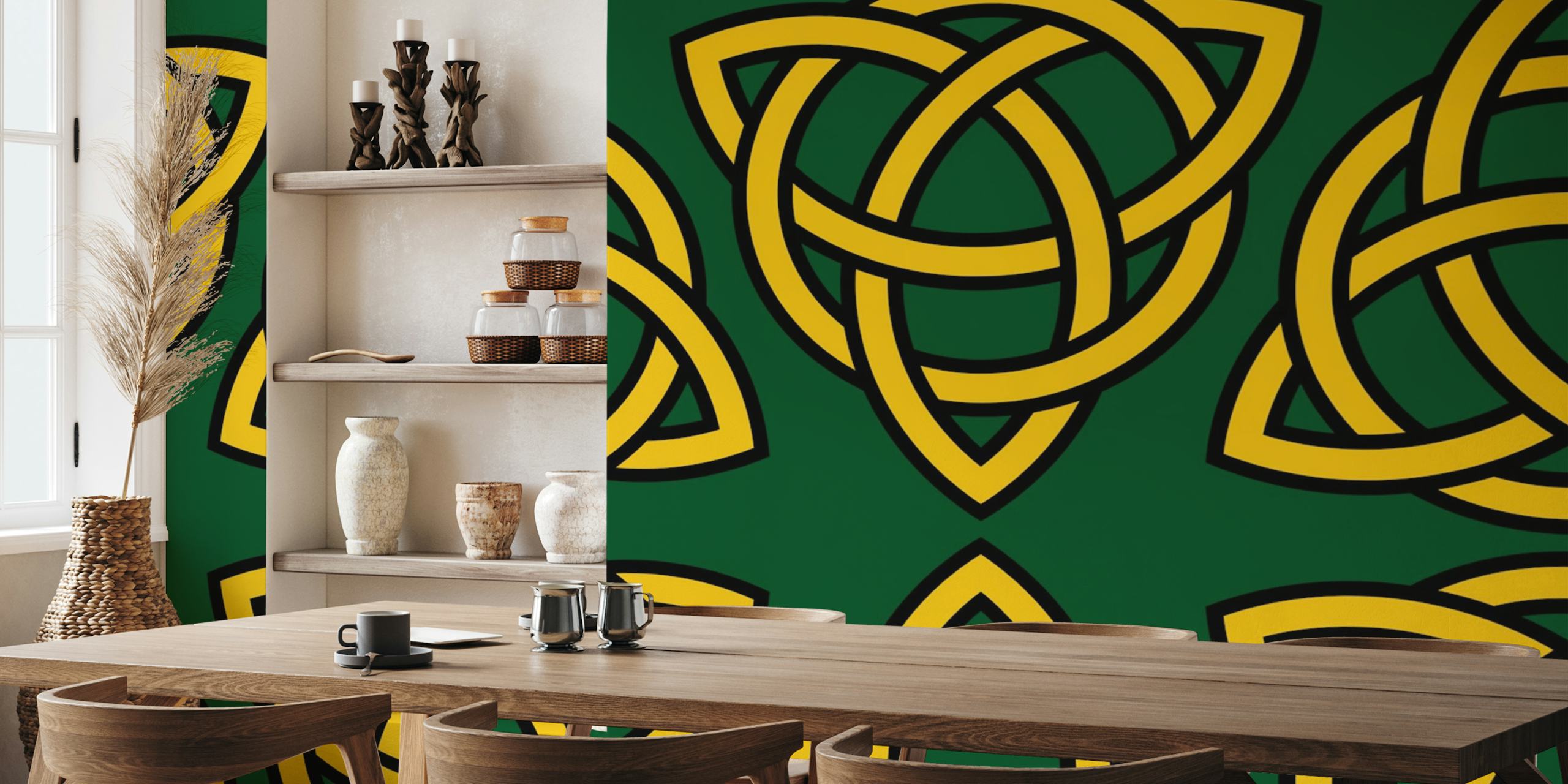 Tapeta Trinity Celtic knot w pokoju