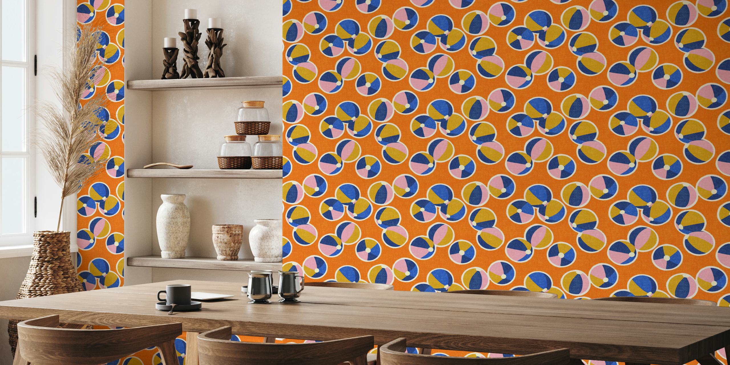 Marfa wallpaper design in a room setup