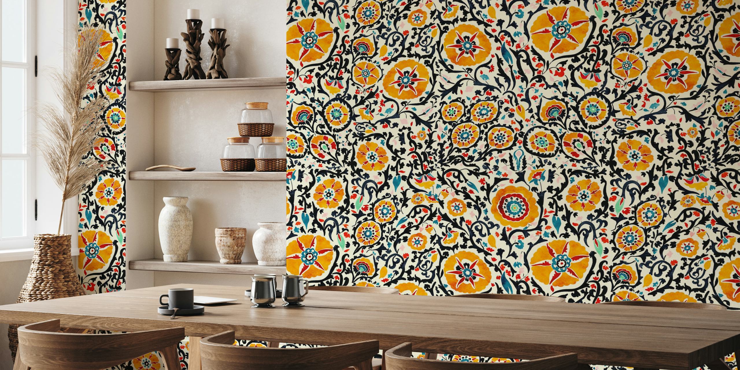 Design della carta da parati Golden Garden Dens Suzani