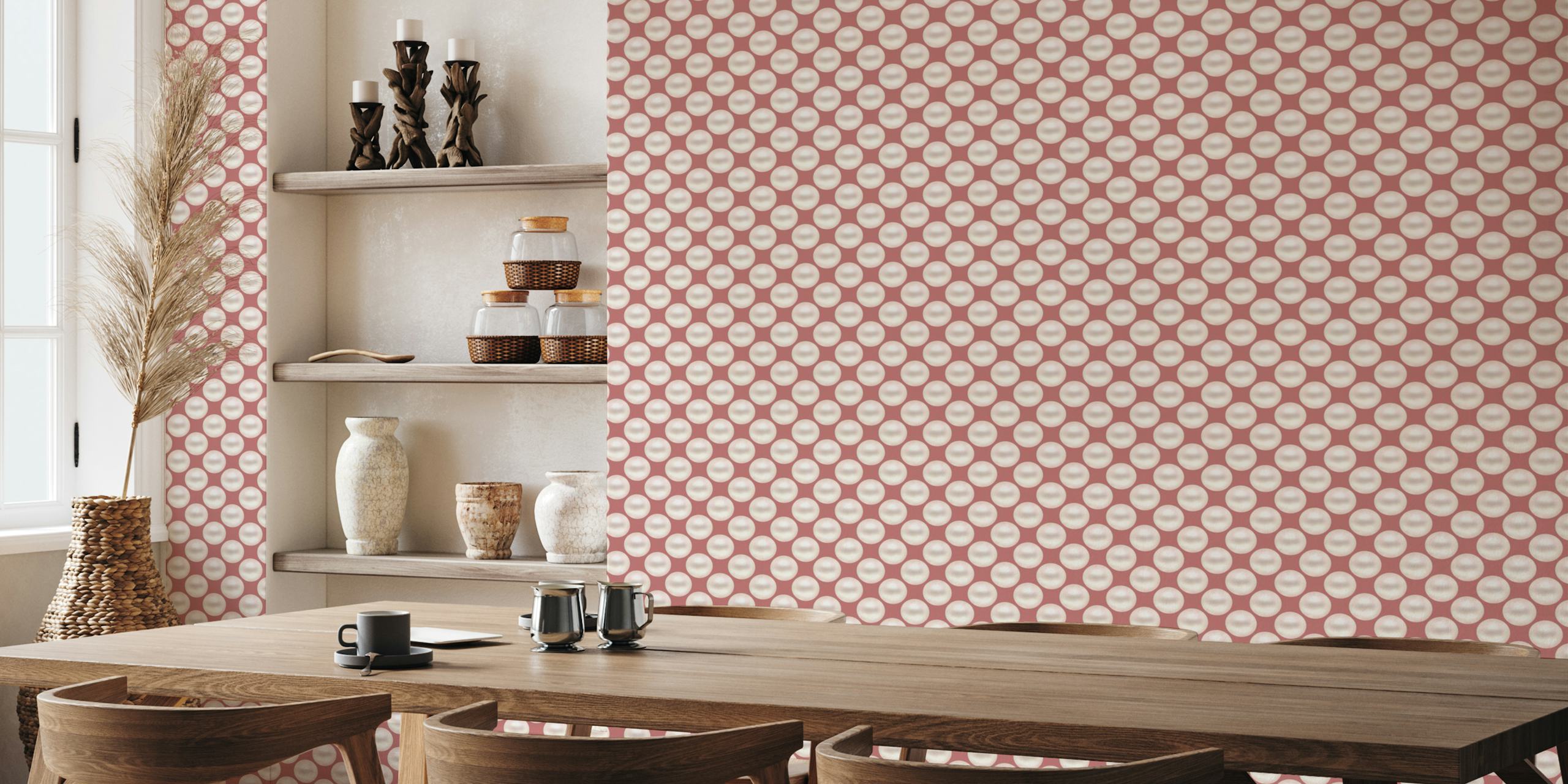 Pearl Polka Dots 12 tapet i et rom