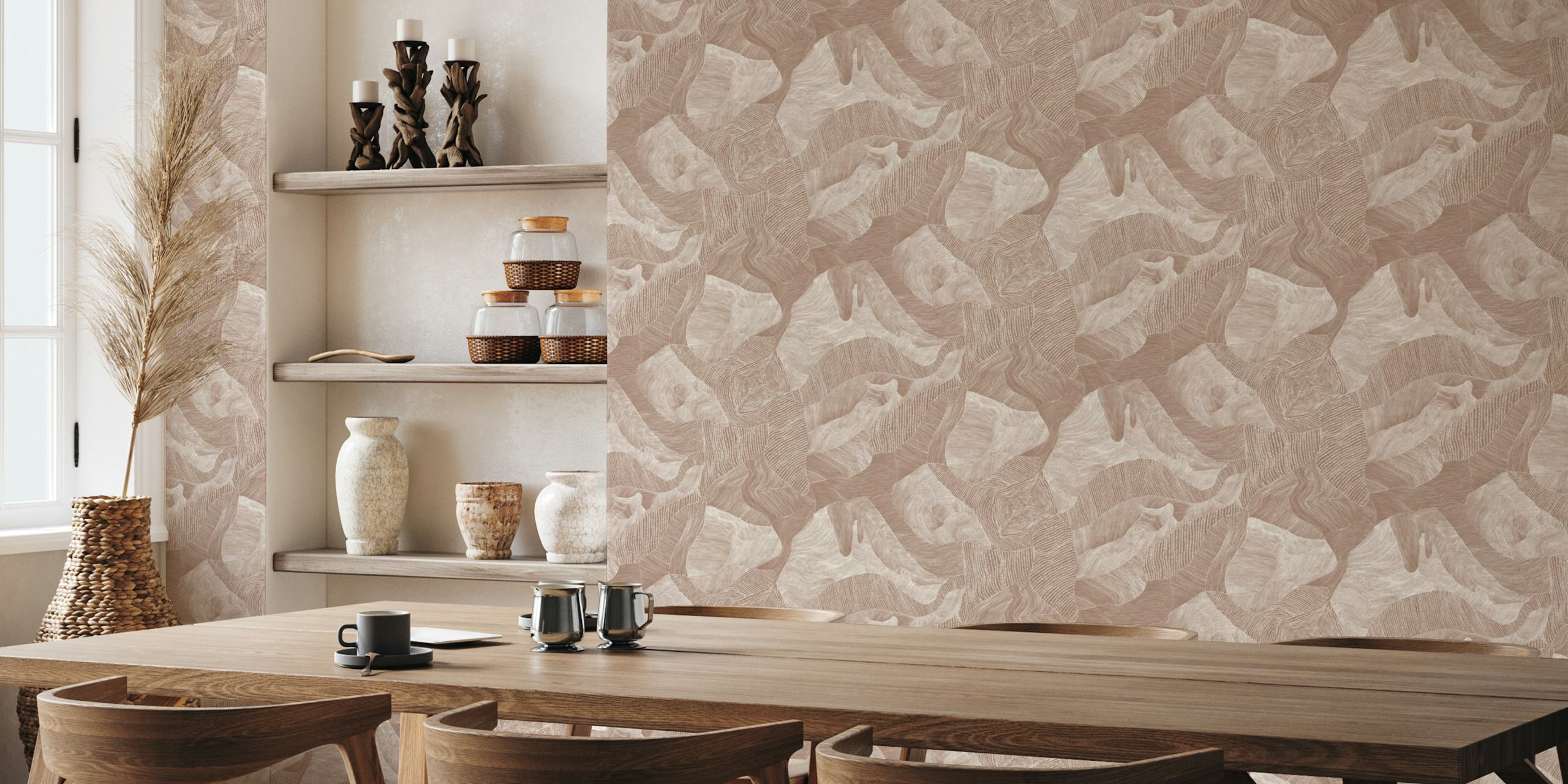 Paves tapet visad i ett rum