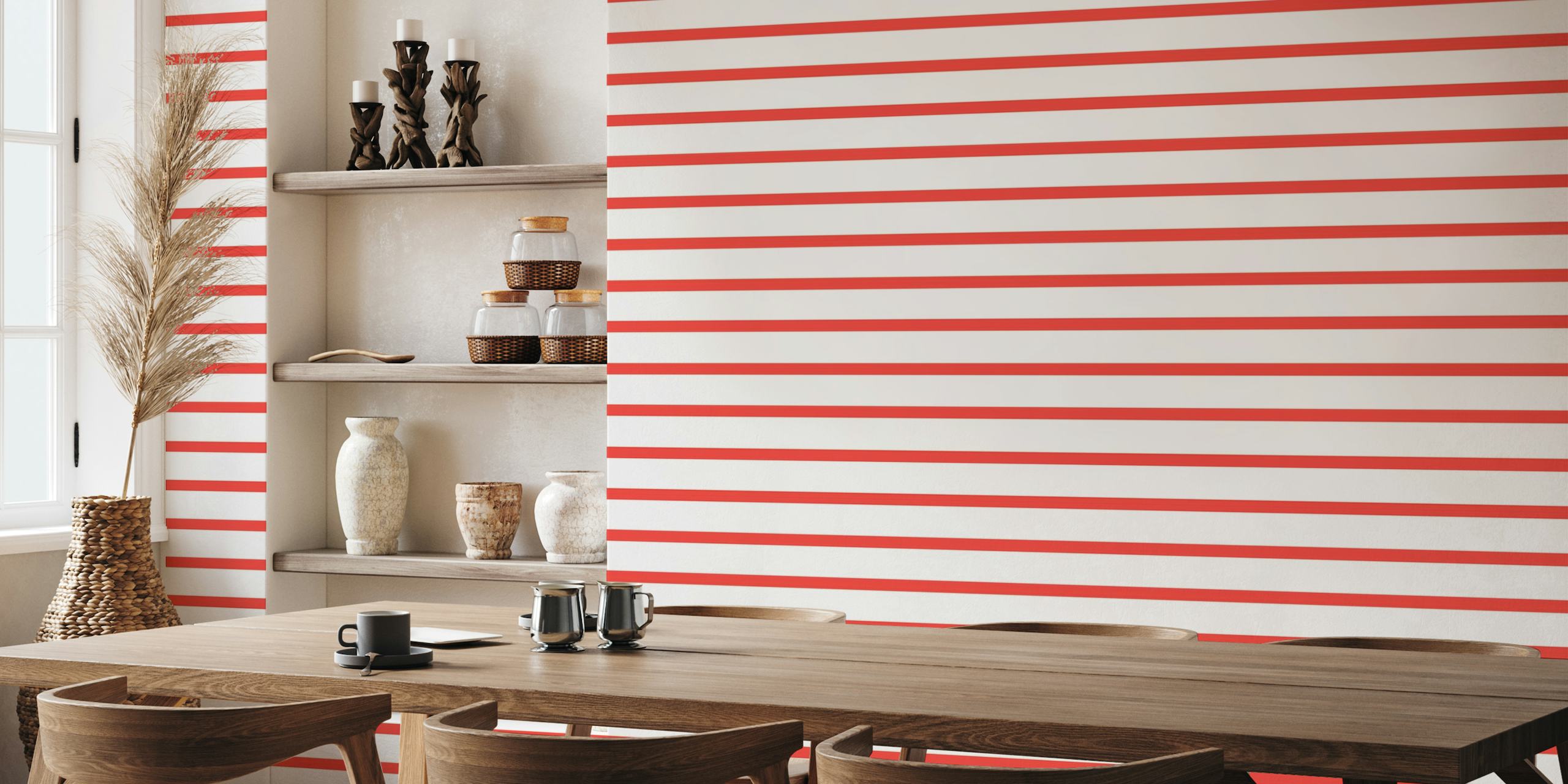 Stripes Red Pattern wallpaper