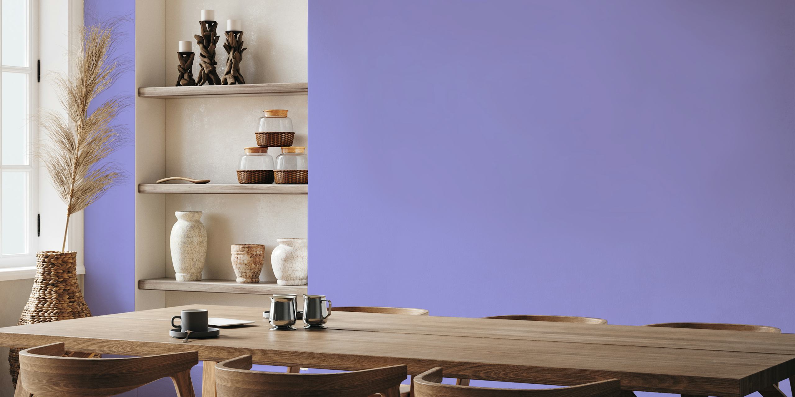 Blue Lavender solid color wallpaper tapete