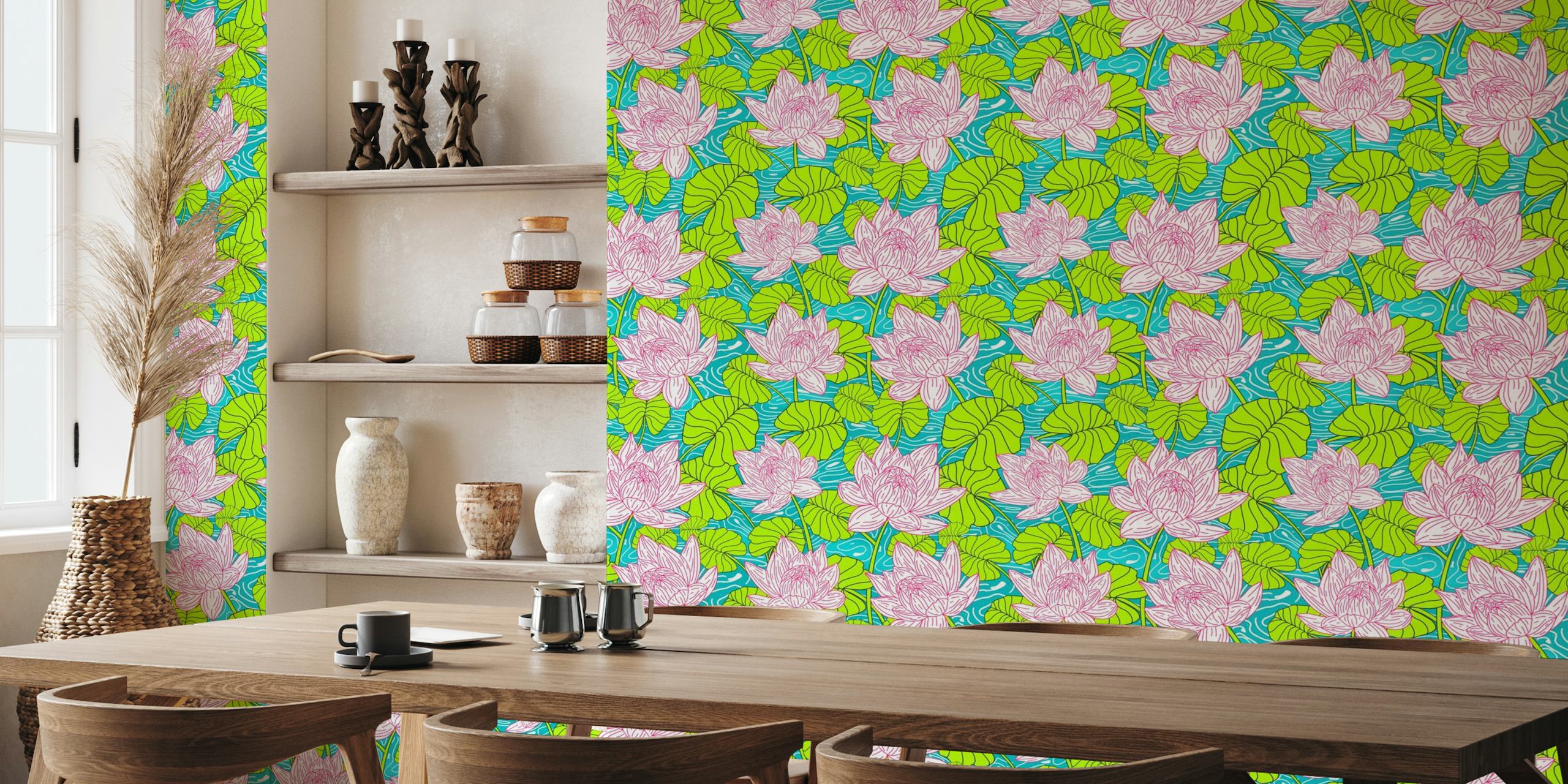 Pink lotus serene wallpaper