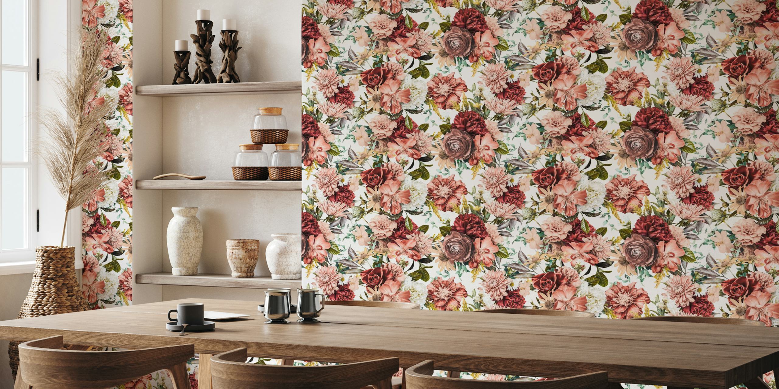 Antique Coves Lullaby floral tapet i et rom