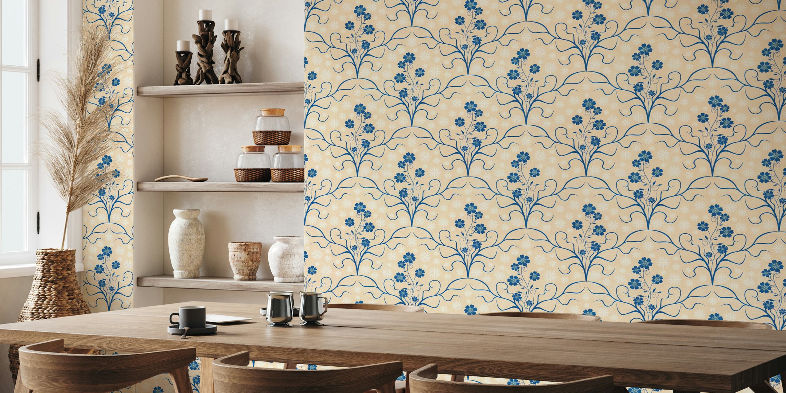 Ταπετσαρία Botanical Maximalist 08 σε ένα δωμάτιο