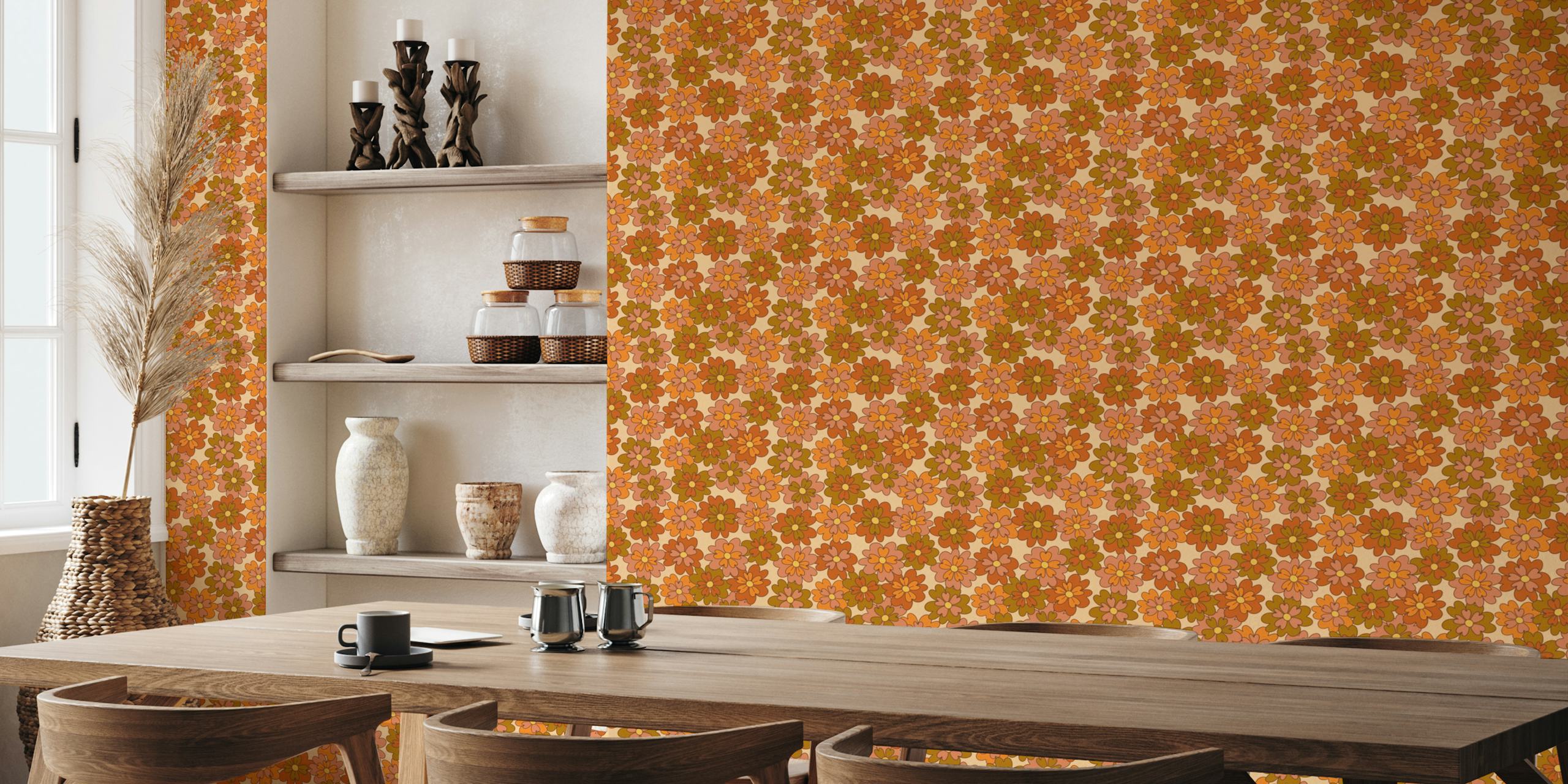 Retro florals 7 σε ένα δωμάτιο