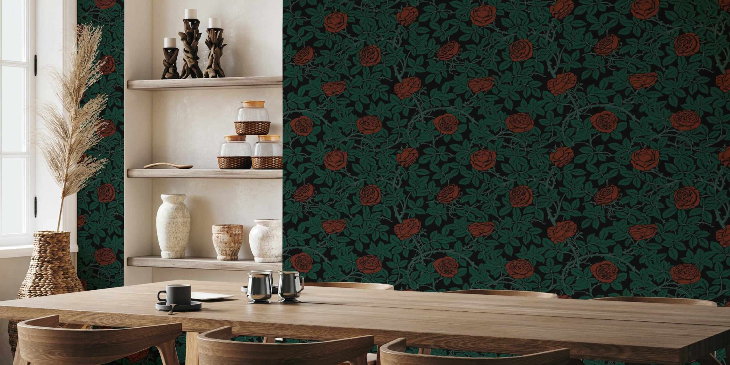 Design di Dark Victorian Red Rambling Roses