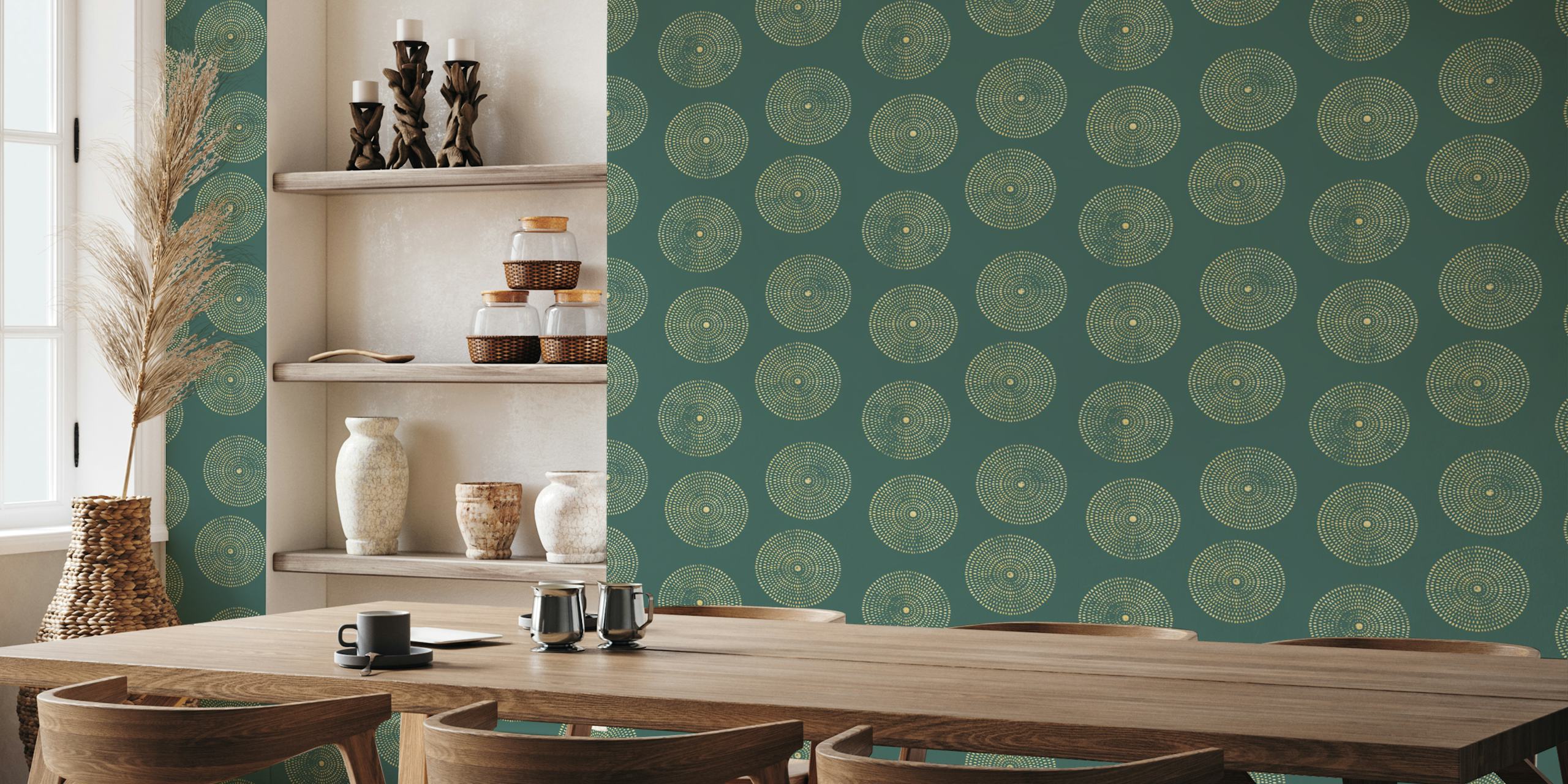 Boho Vintage Wall Covering in a room