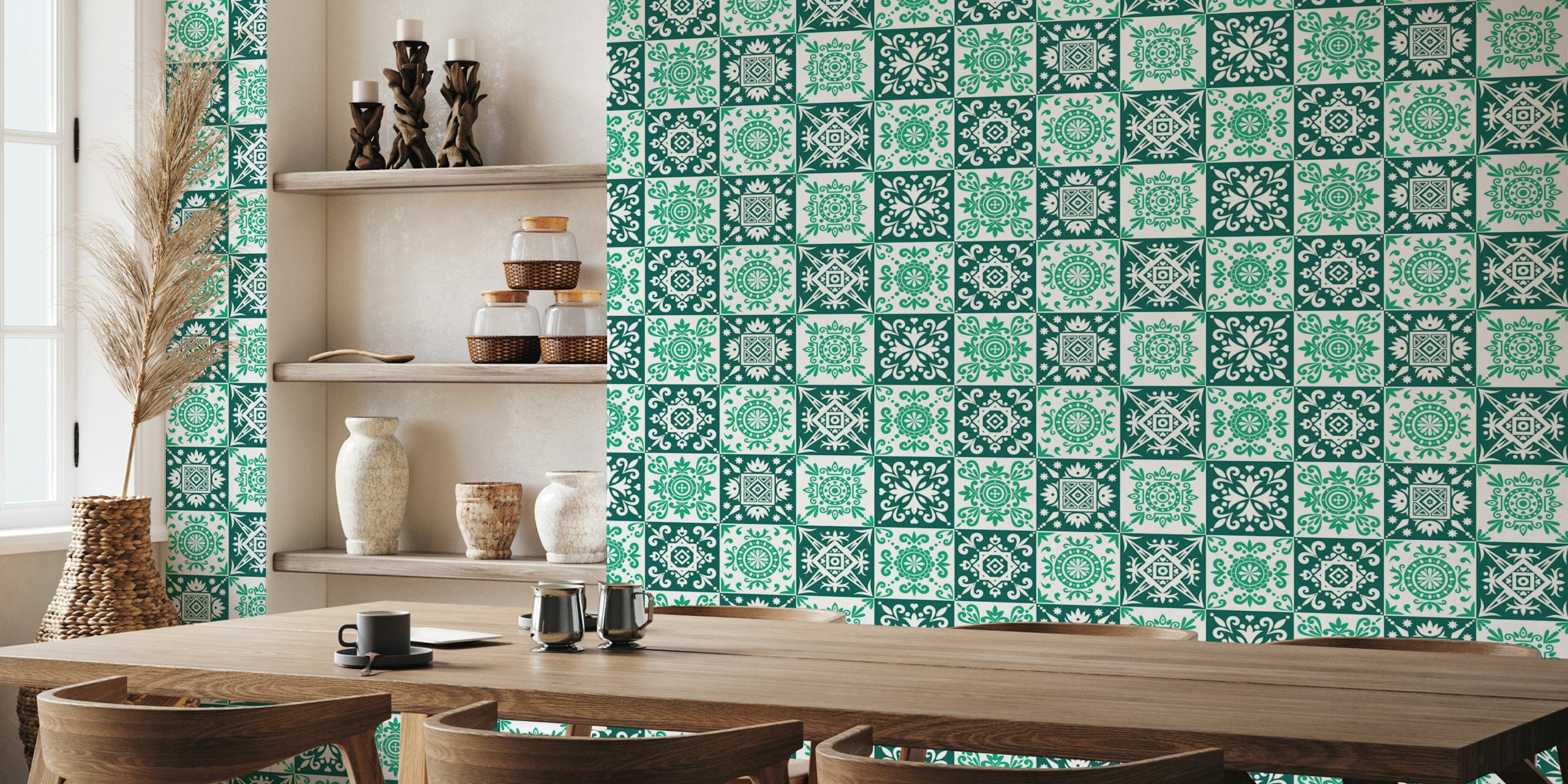 Design Grafico Vibrante Di Wallpaper In Una Stanza