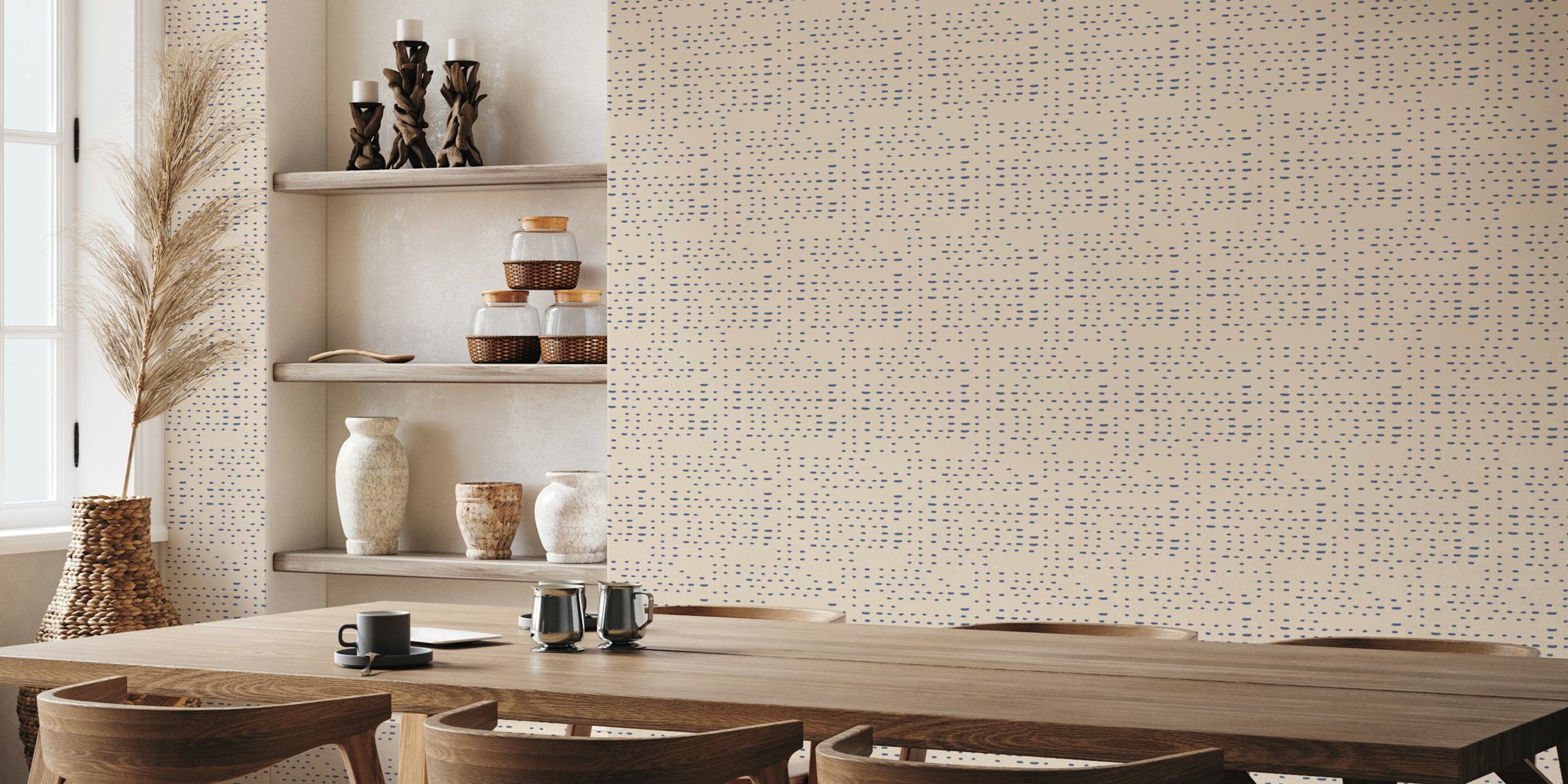 Tapeta Dots Ocean Nautical u sobi