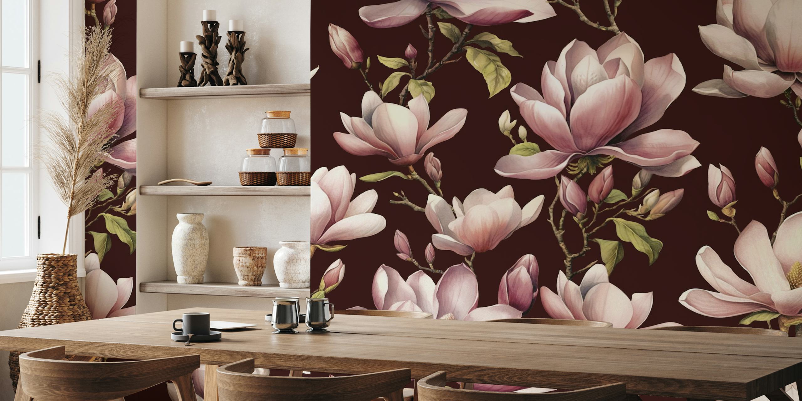 carta da parati Magnolia Spring Romance in una stanza