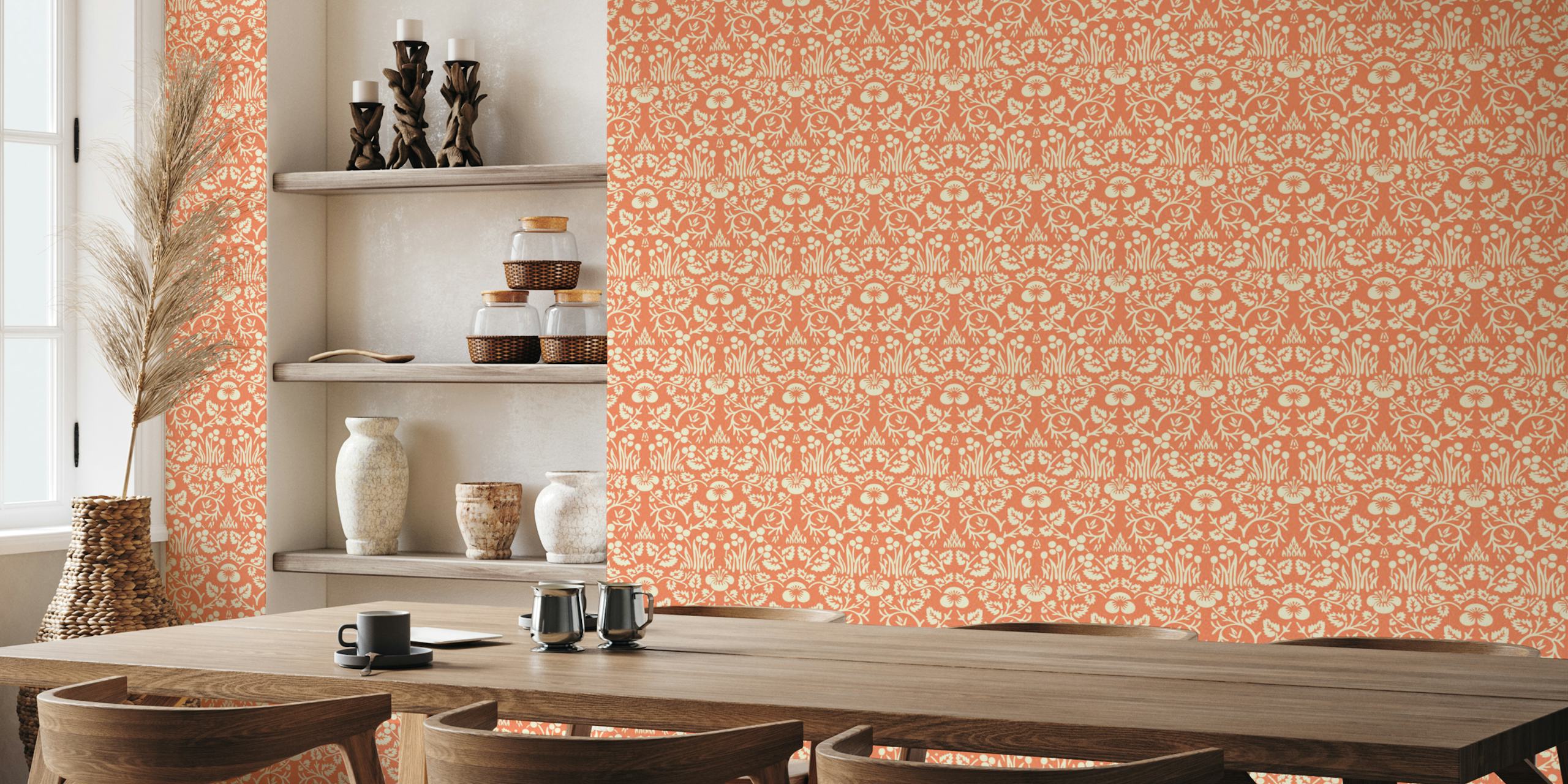 Victorian Eyebright pattern tapet i et rom