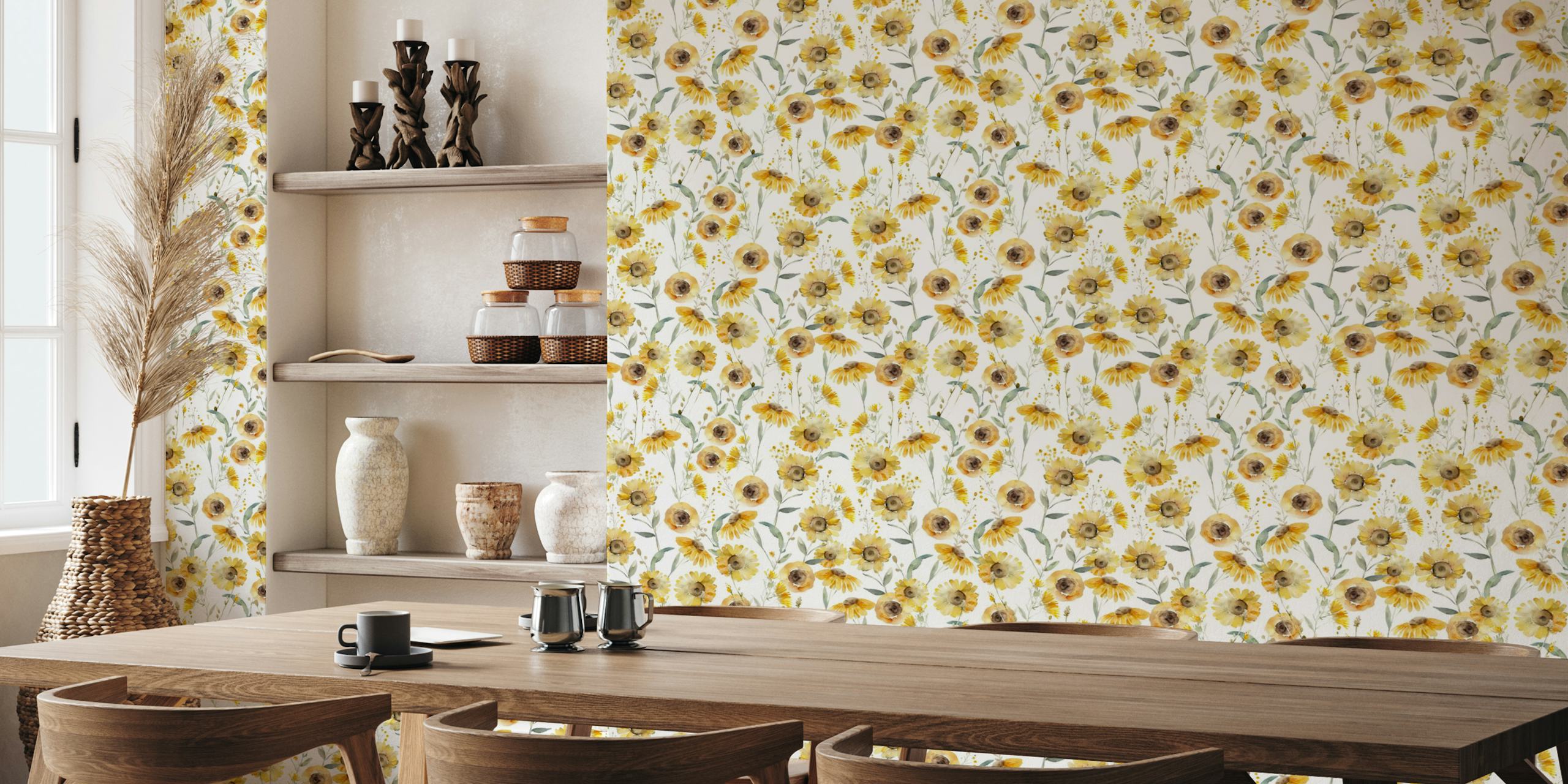 Late Summer Sunflower Meadow projekt tapety