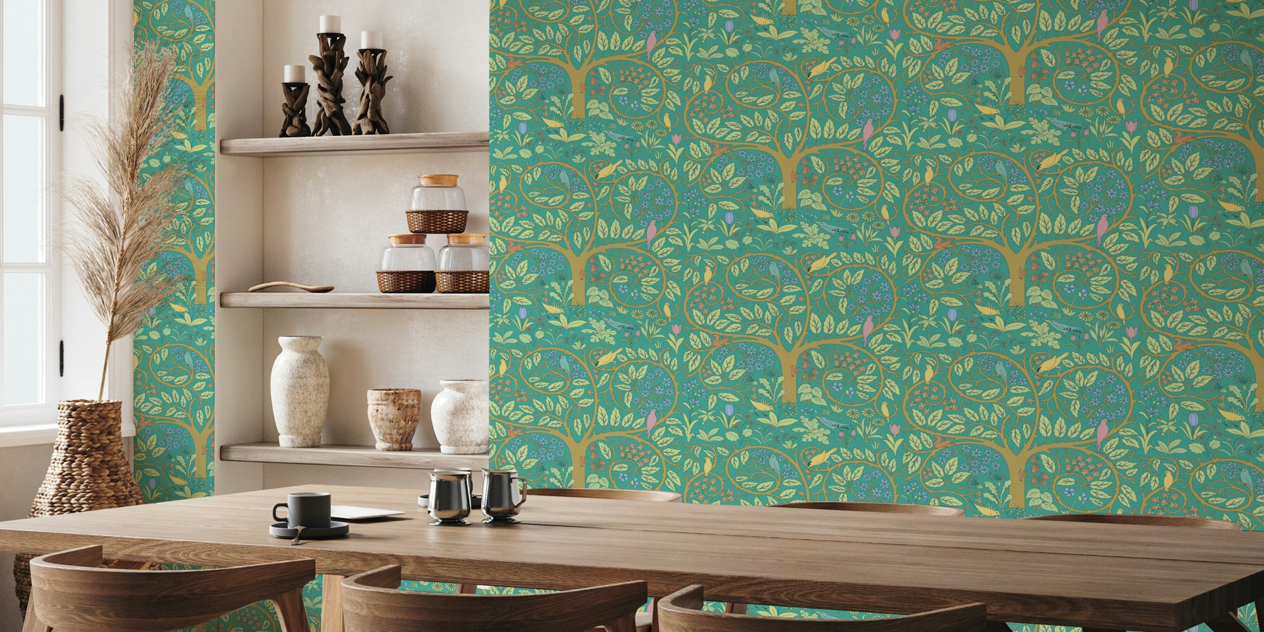 Vintage Garden of Eden 1 wallpaper design