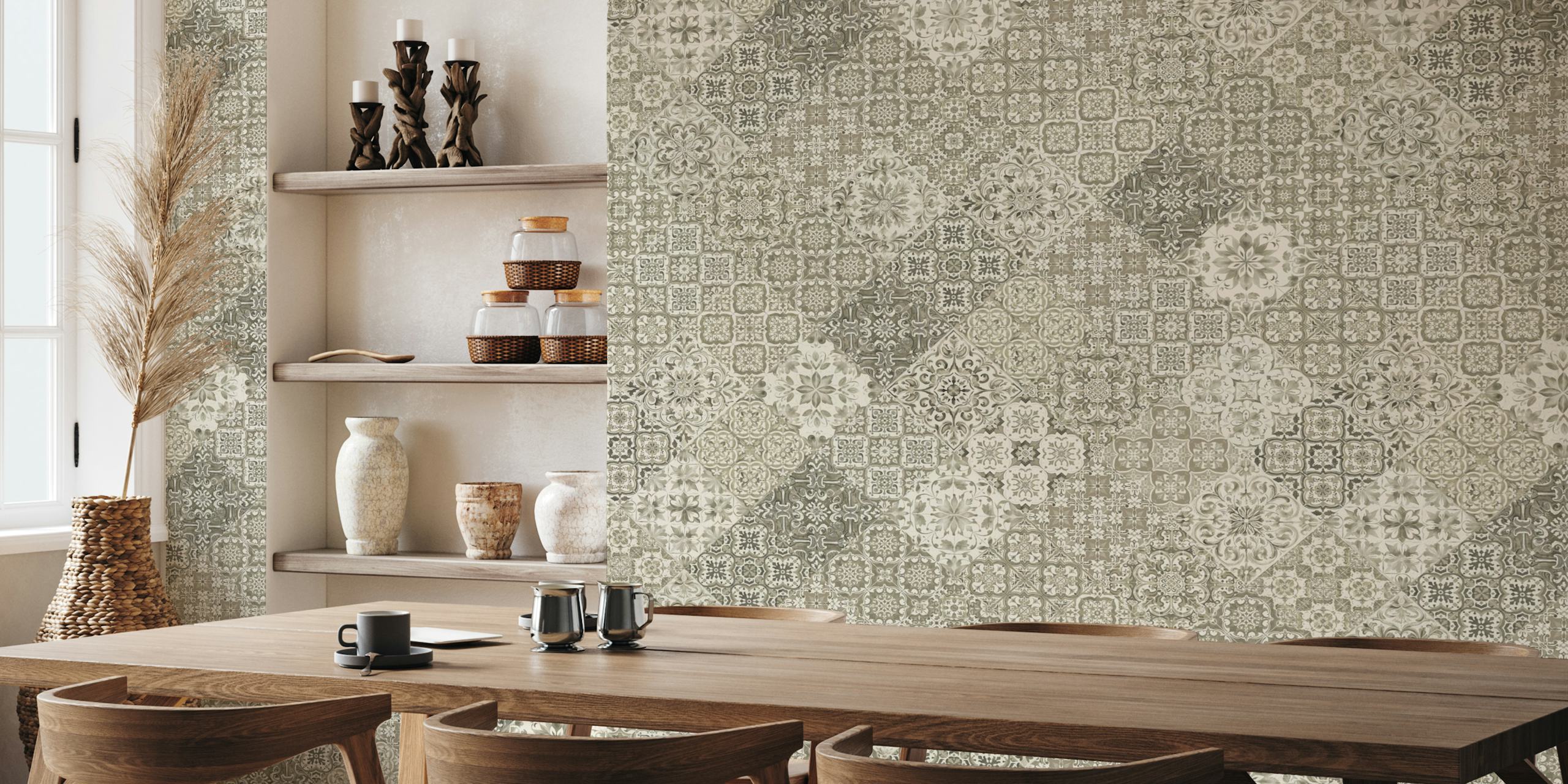 Antique Moroccan Tile Impressions in einem Raum