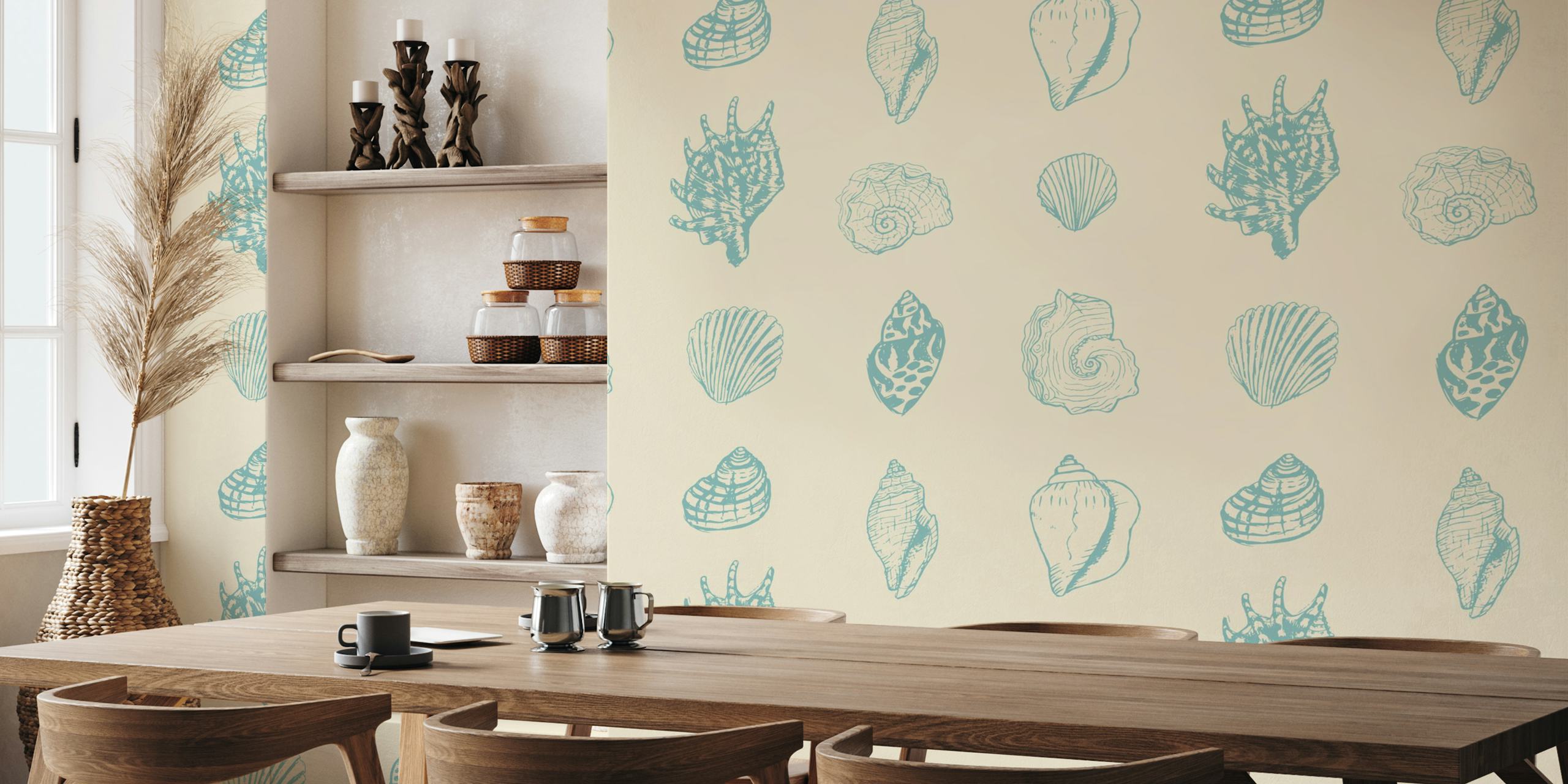 Seashell Serenade tapet i et rom