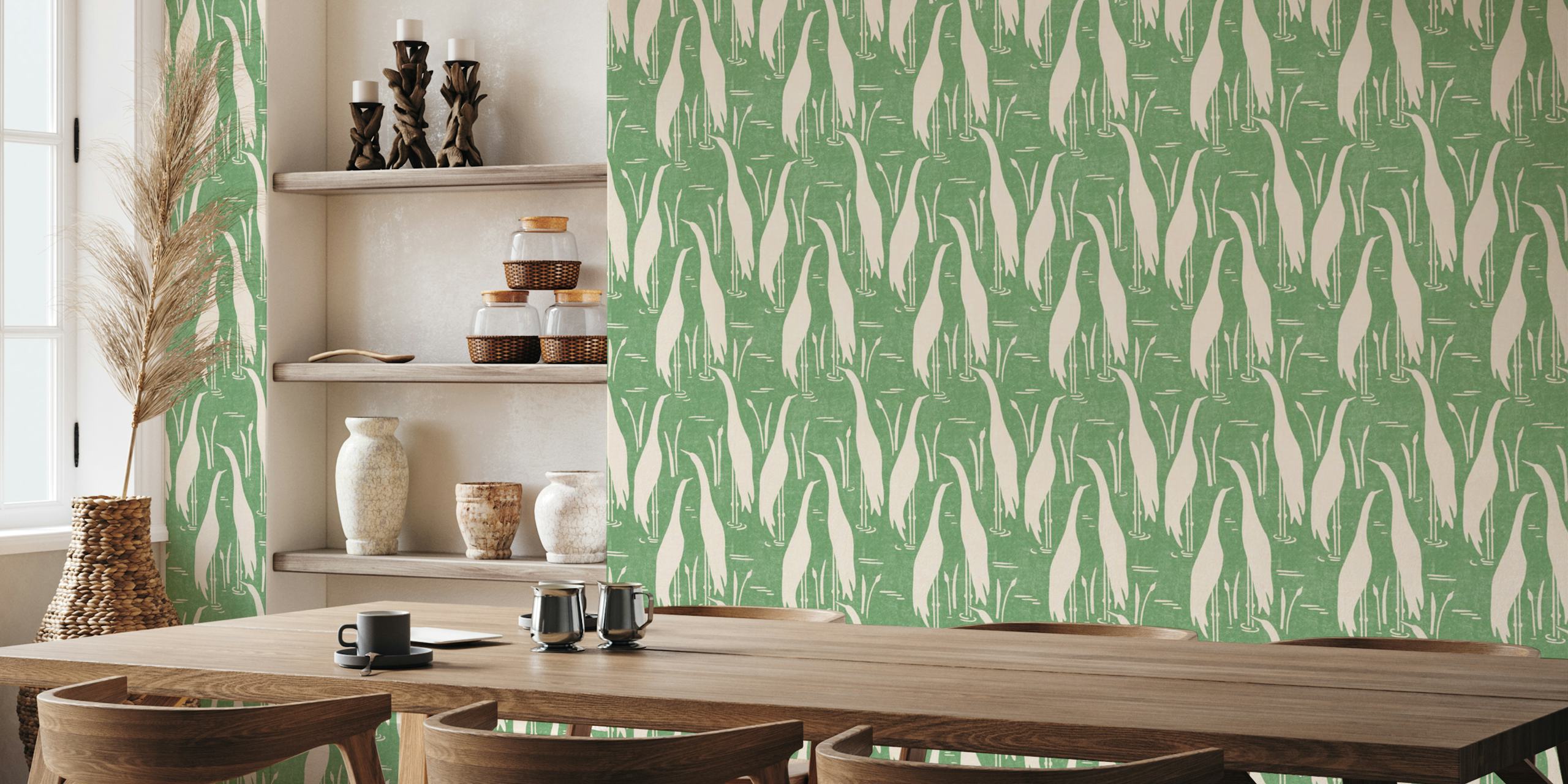 Papier Farley vert dans un cadre de pièce