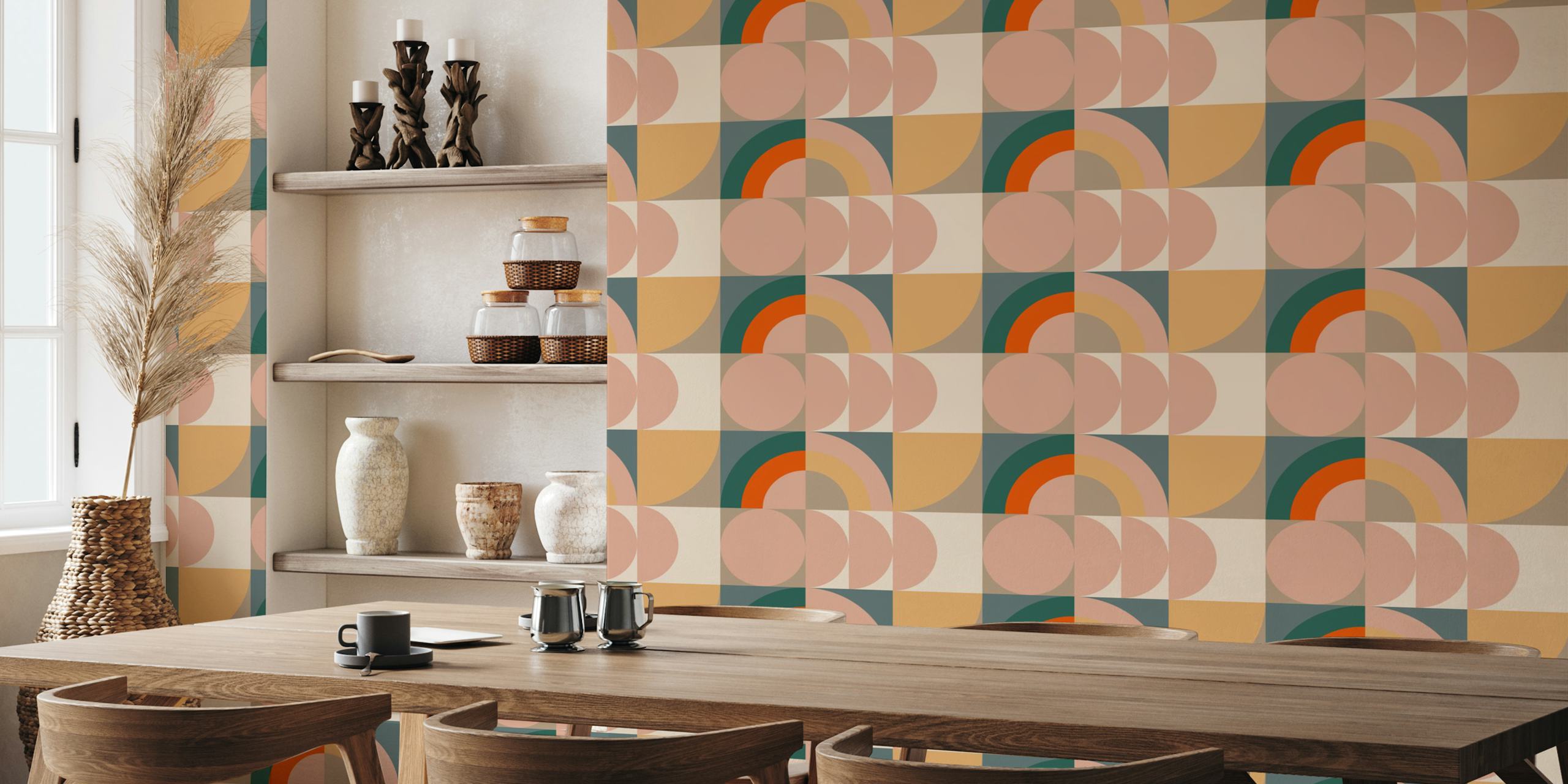 Contemporary 04 wallpaper in a room