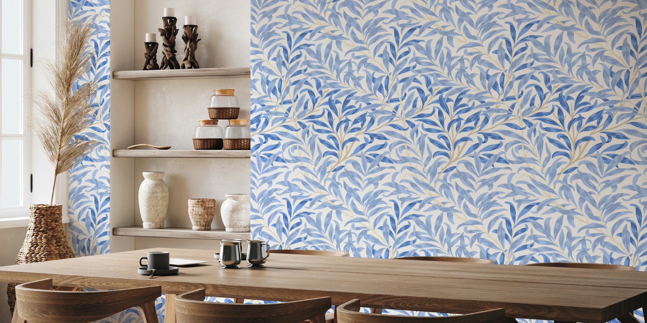 Victorian Willow Boughs 5 wallpaper design in room