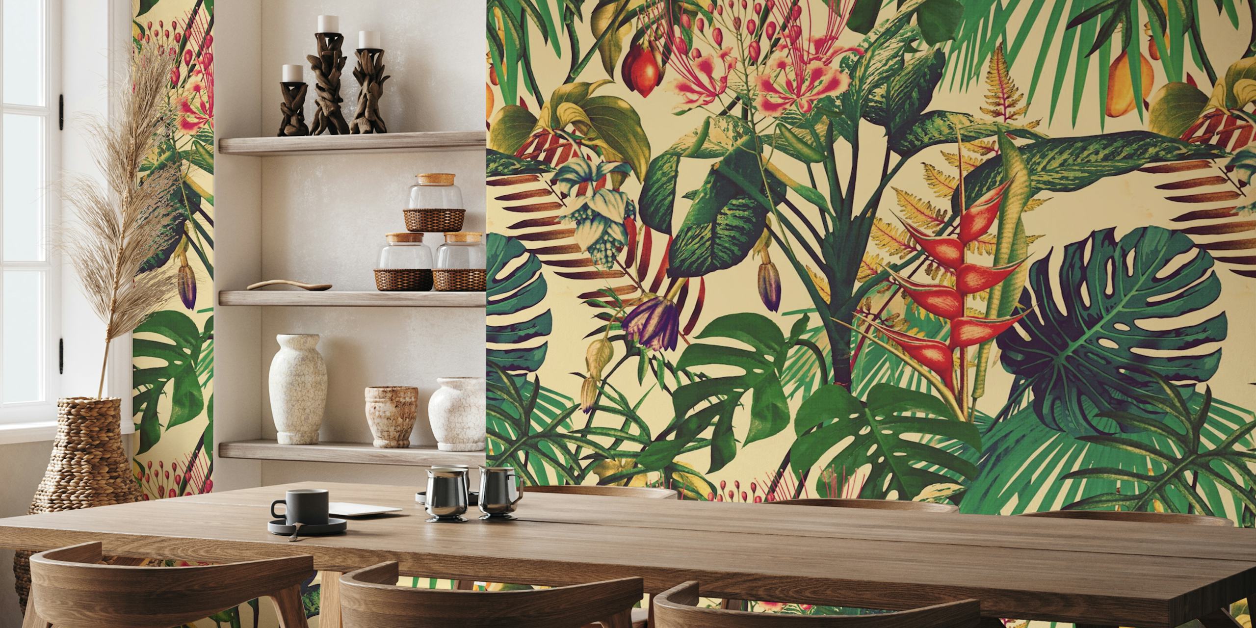 Tropical Botanica ταπετσαρία σε έναν χώρο