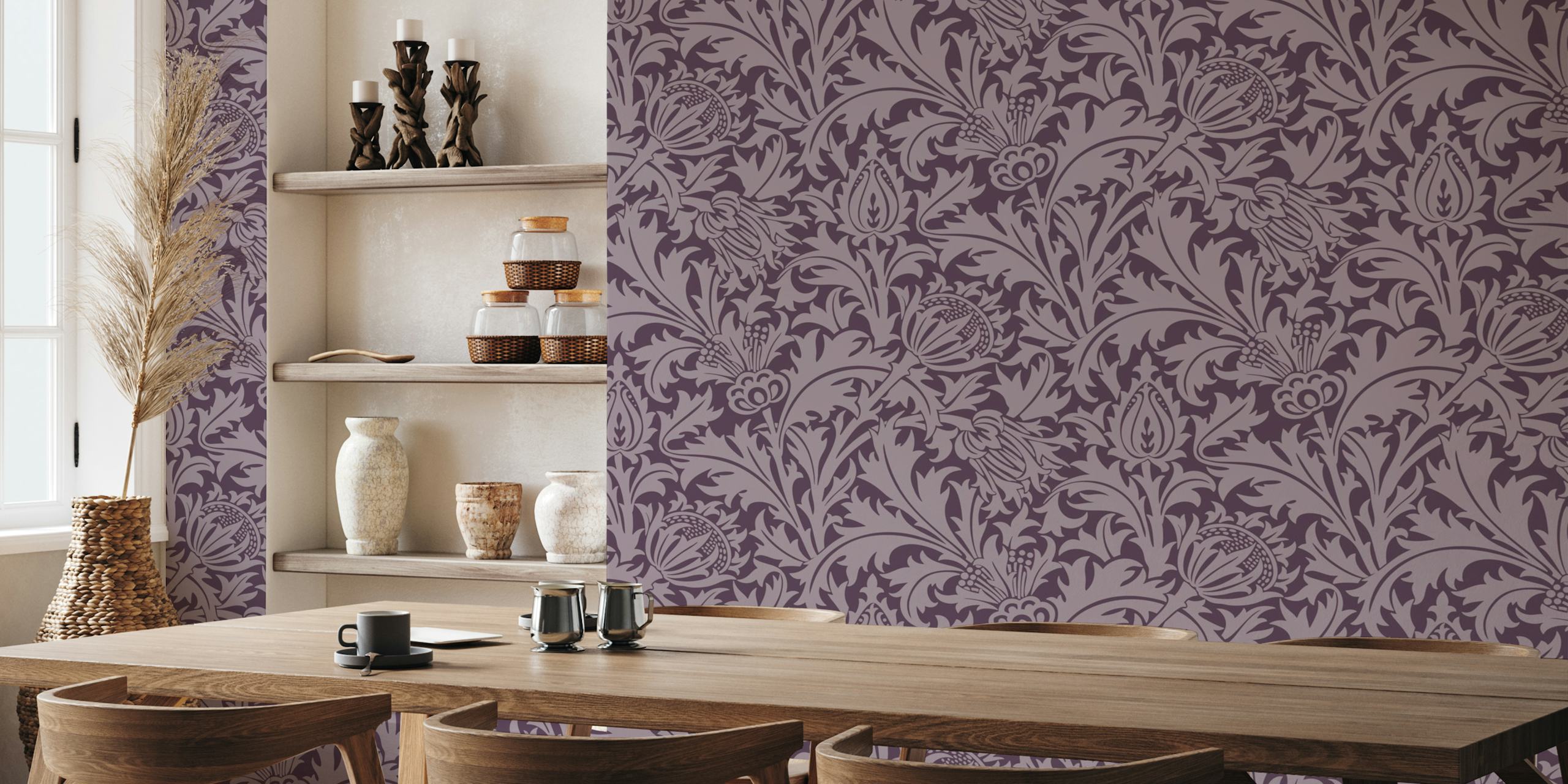 Design de papier peint Victorian Pure Thistle 10 dans une pièce