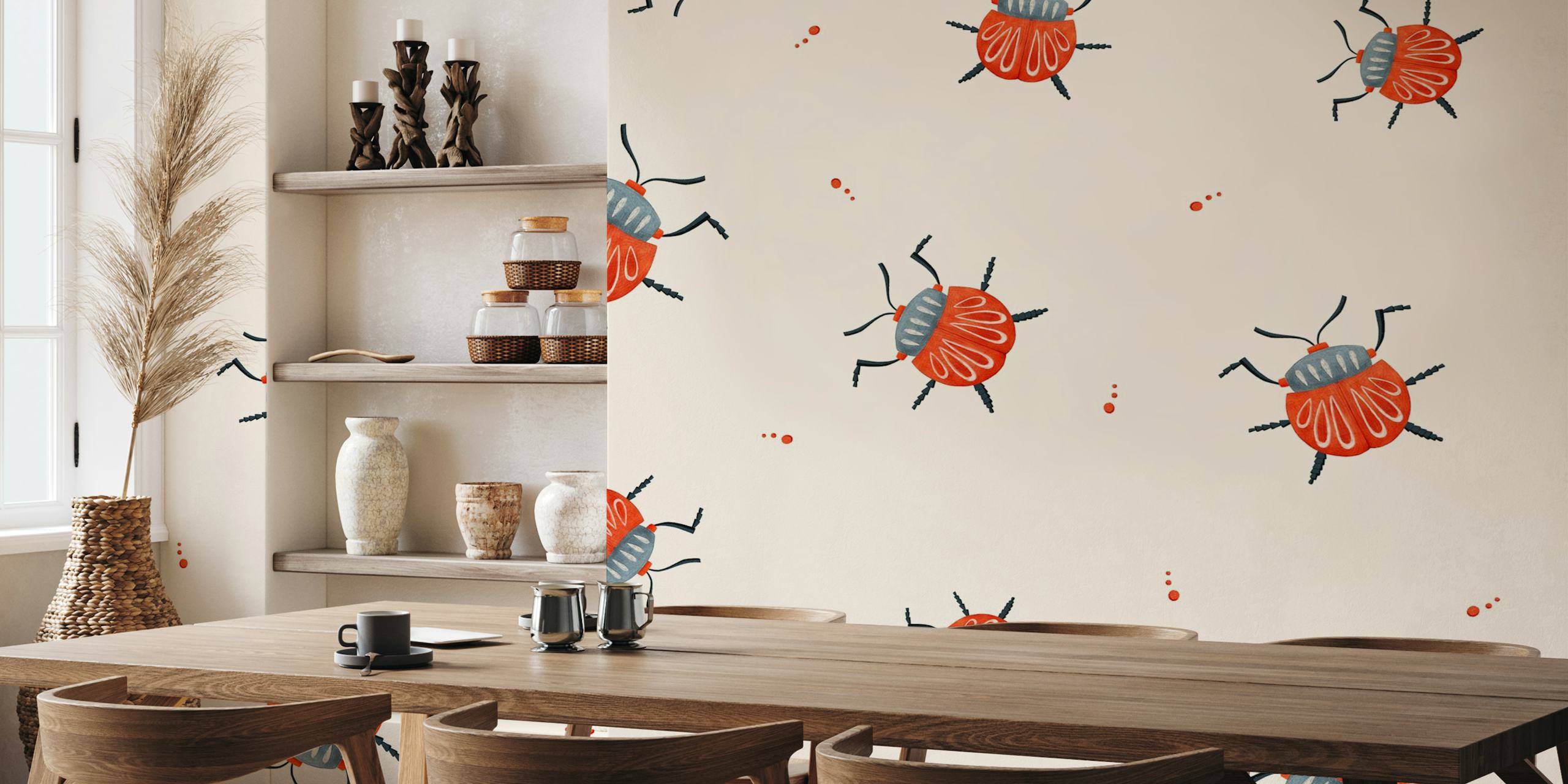 Playful Beetle Dance tapet i et rom