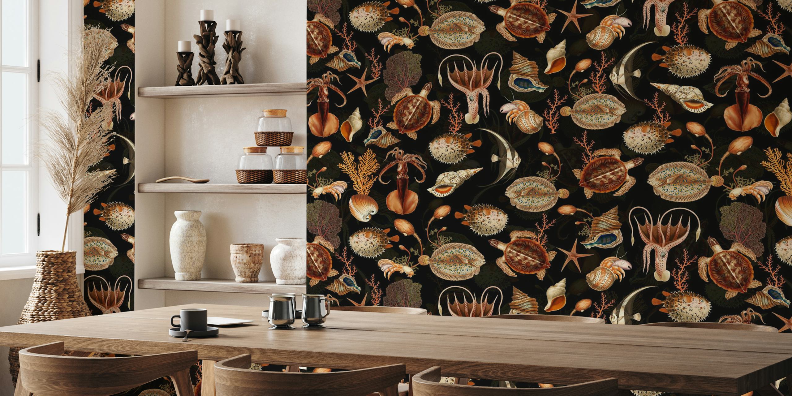 Oceania Marine Life Wonders-behang in een kamer