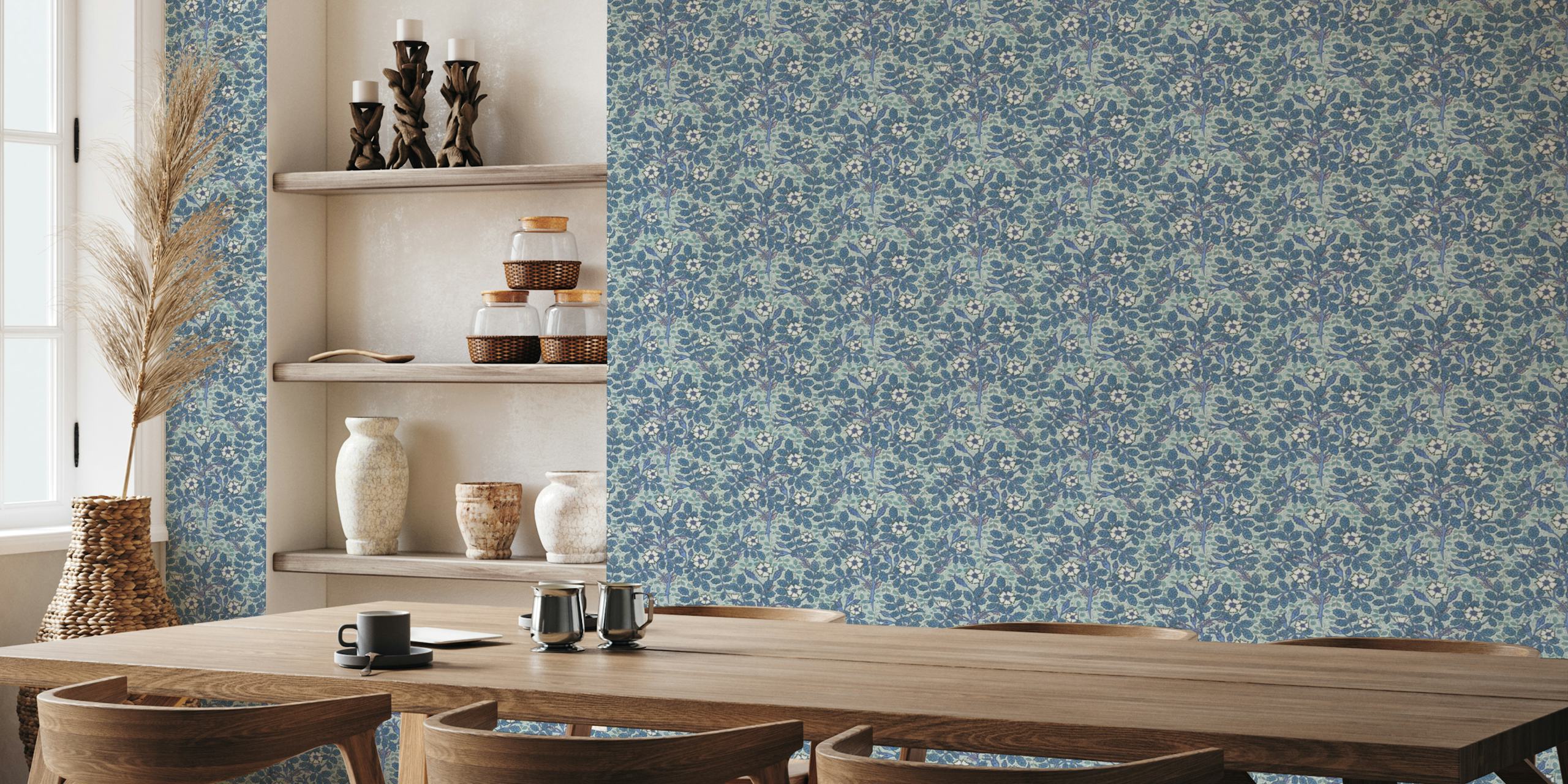Maurice Pillard Wild Rose Pattern tapet i rum