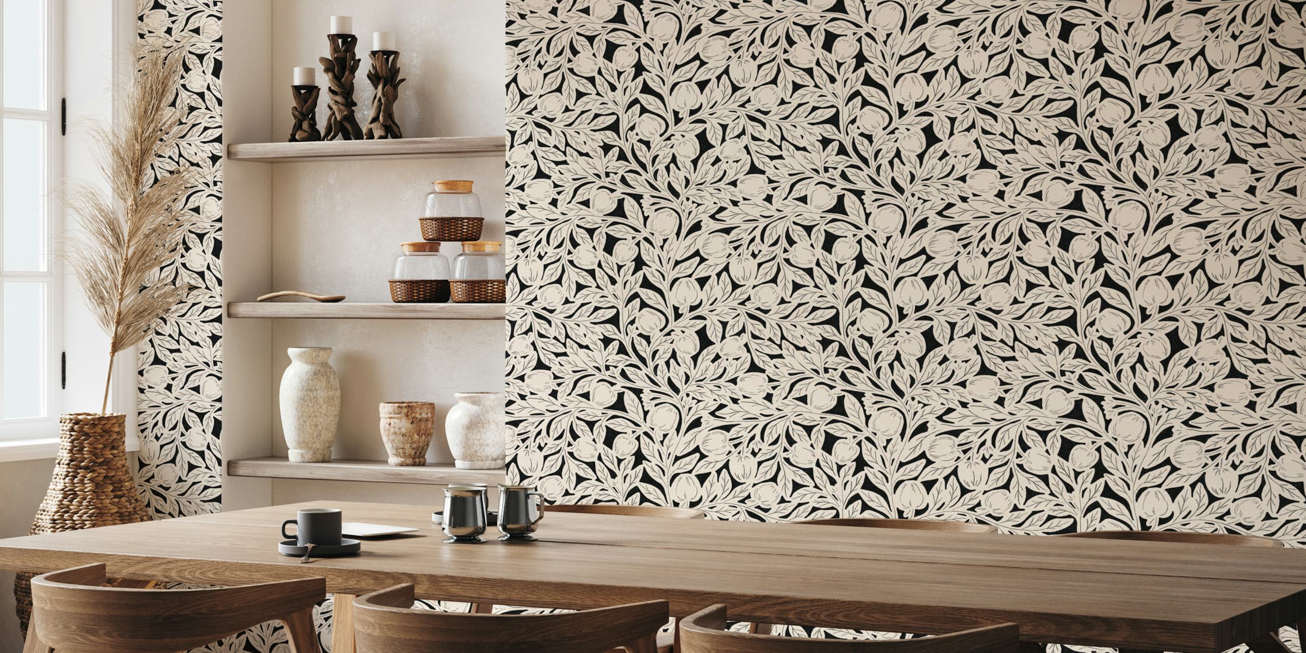 Annona monochrome wallpaper design