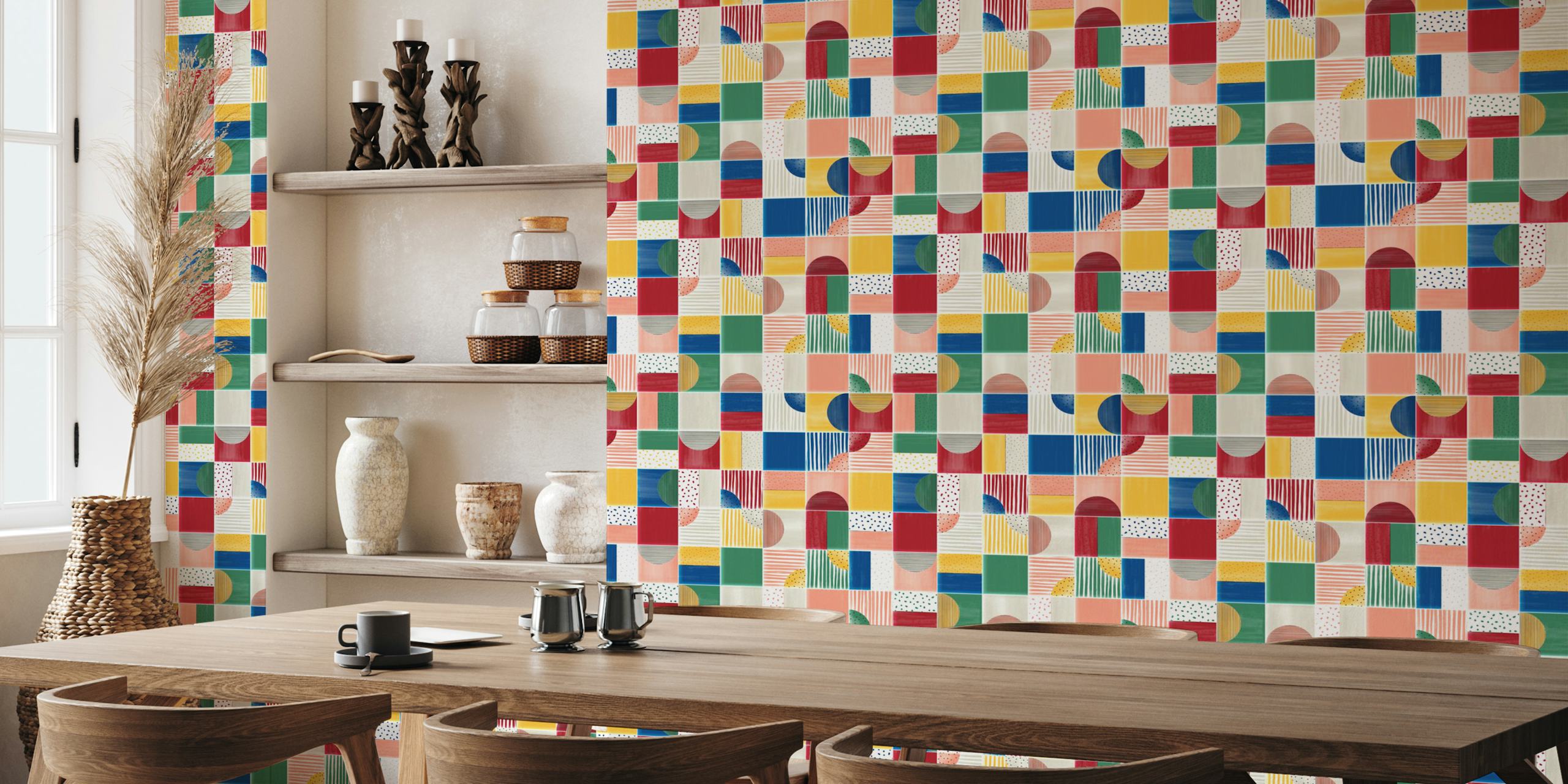 Tapeta Painted Modern Ti.es Fiesta v místnosti