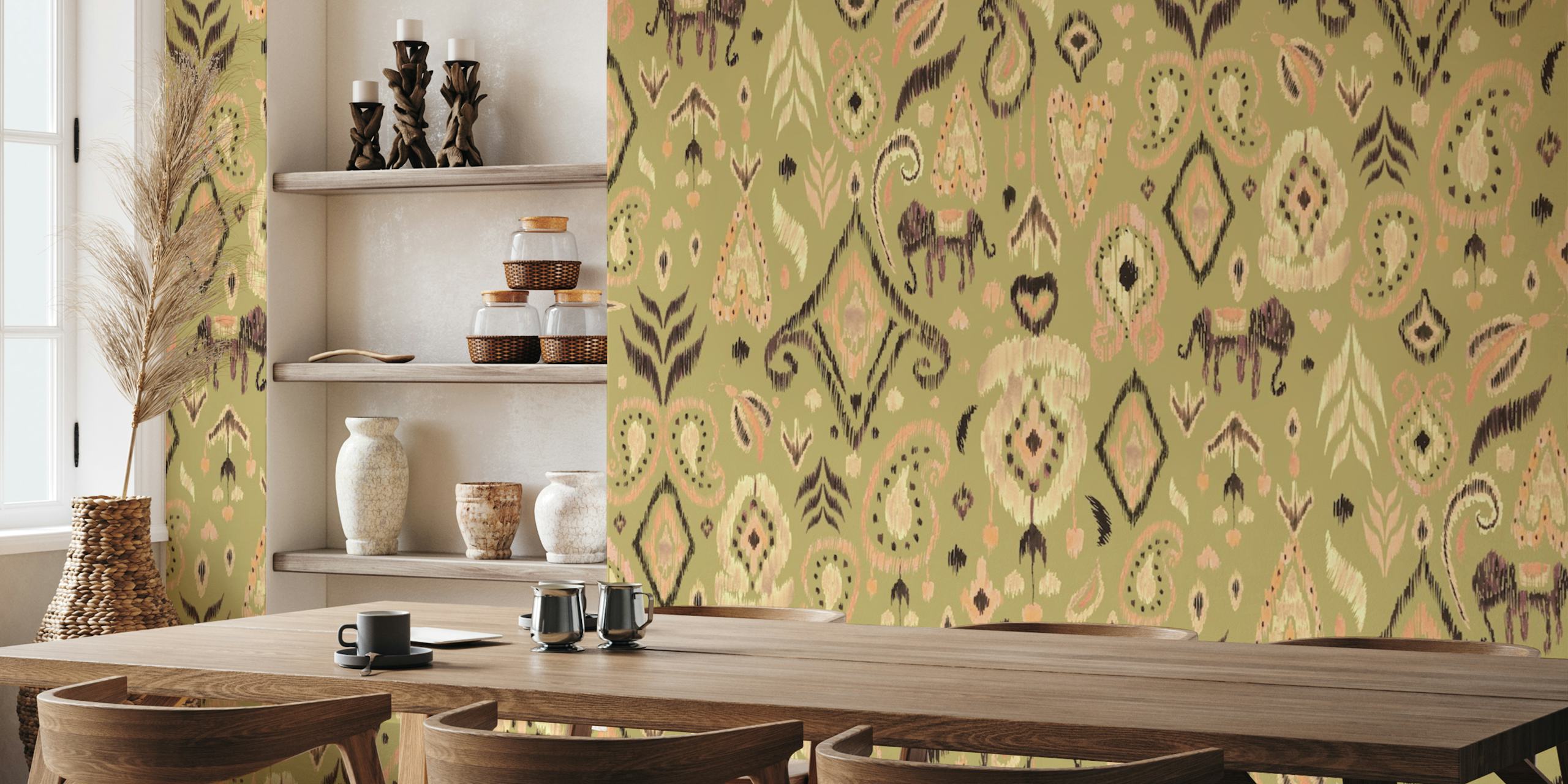 Ikat - 6 Behangontwerp In Een Kamer