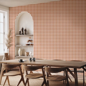 Brown houndstooth wallpaper