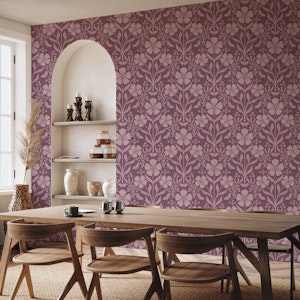 Awakening Flowers Damask - violet