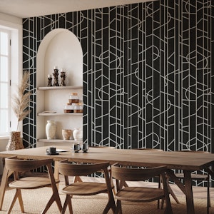 Elegant Lines Decor - Dark Canvas