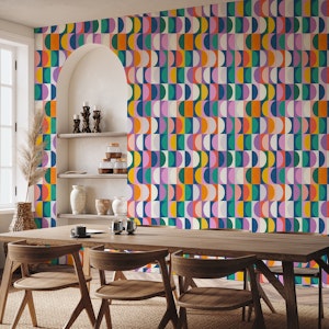 Mid Century Modern Shapes Summer in Peru WP