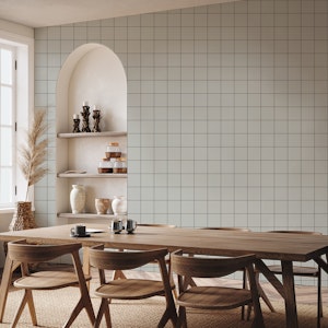 Grid Pattern - Gray with Small Grid