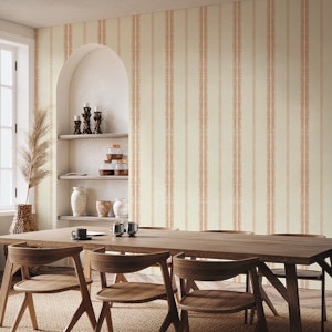 Provence Boho Stripes Linen-Ginger