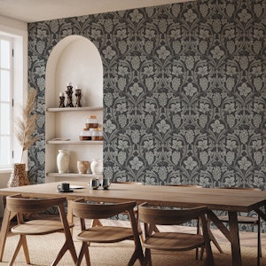 Grapes Wine - William Morris - Anthracite