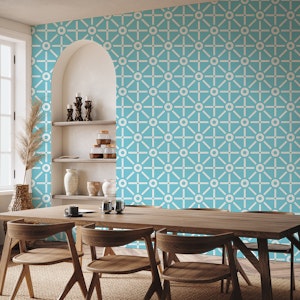 Geometric Sun Turquoise